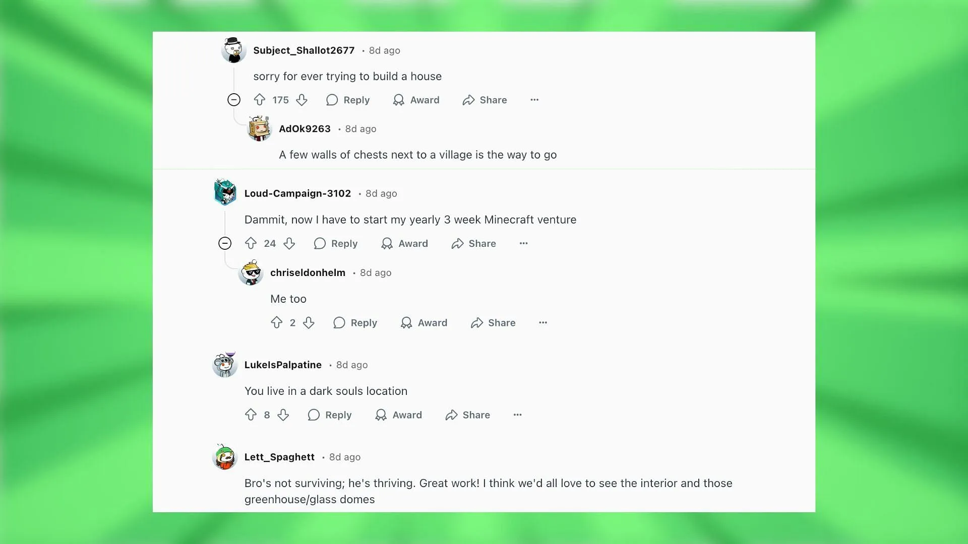 Redditors react to the build (Image via Reddit)