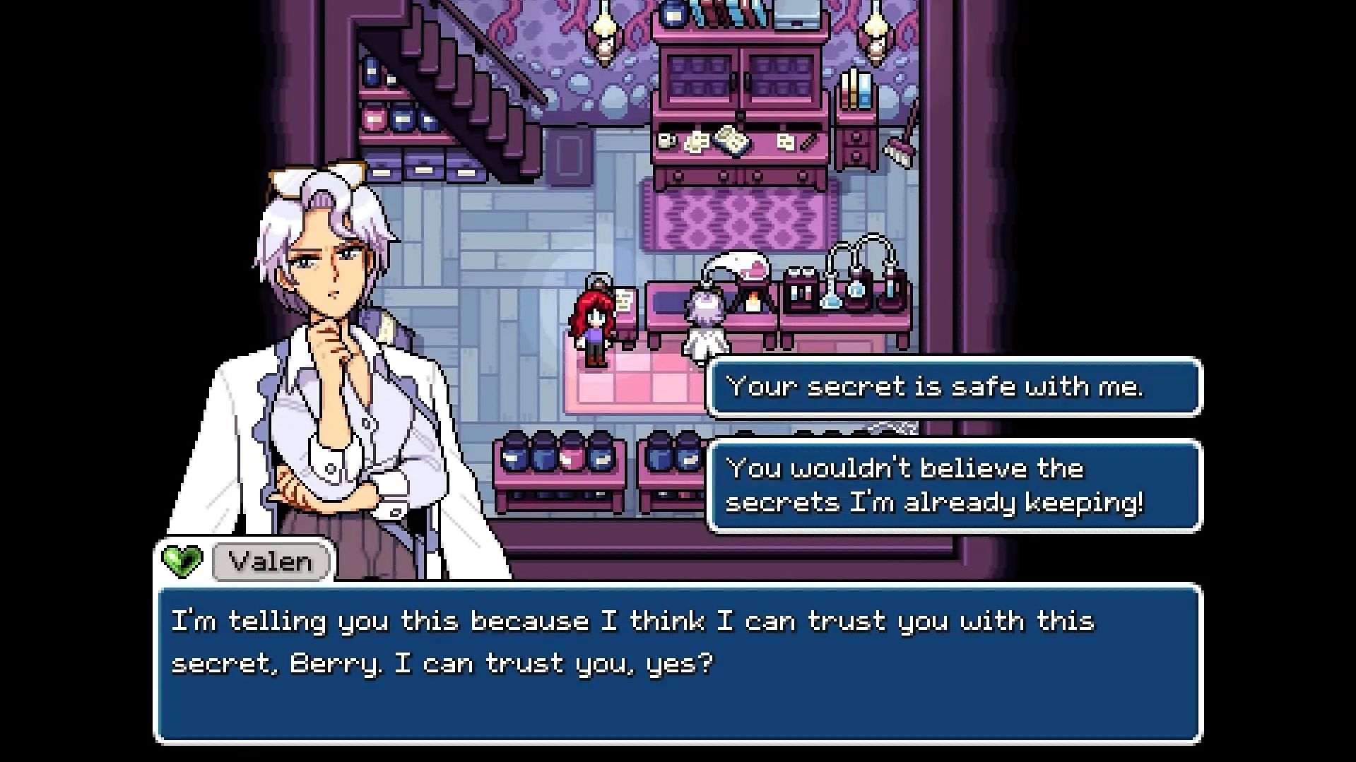 Valen prefers gifts for her experiments (Image via NPC Studio || YouTube/@Babytappy)