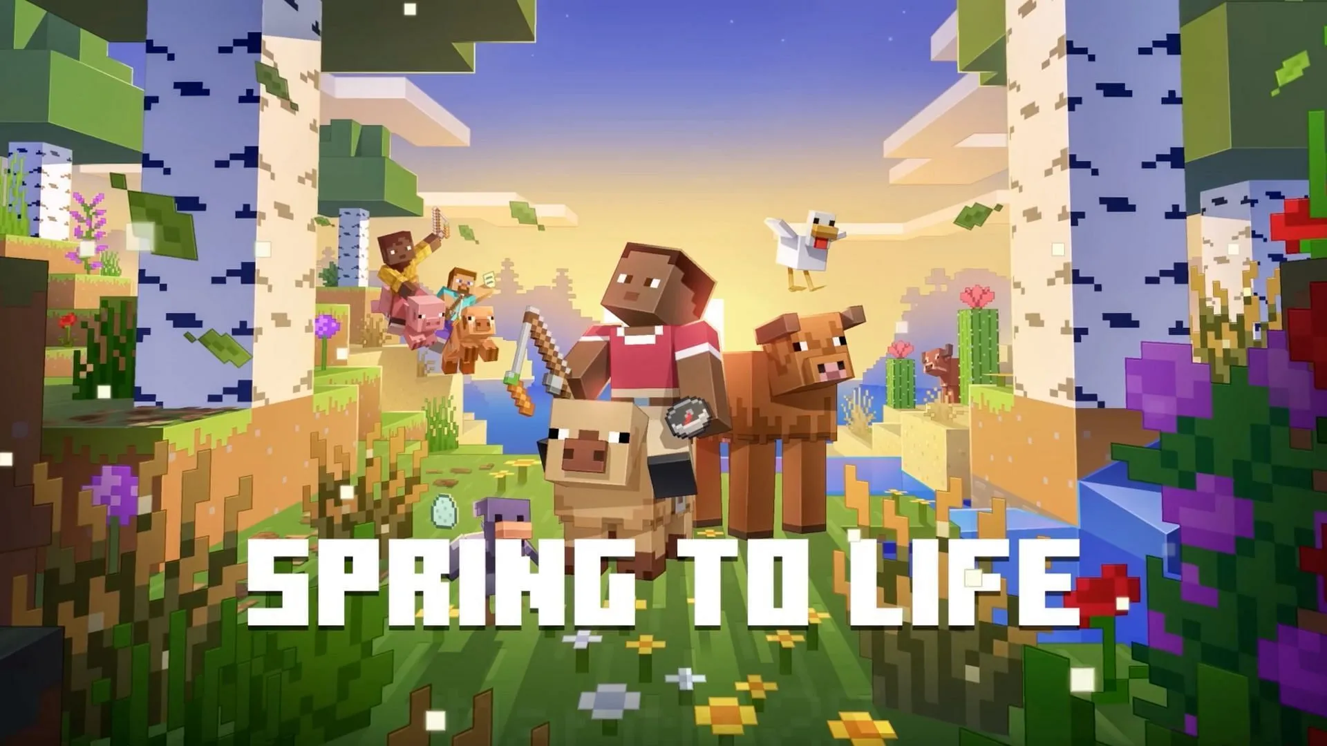 The Spring to Life drop has been released (Image via Mojang Studios)