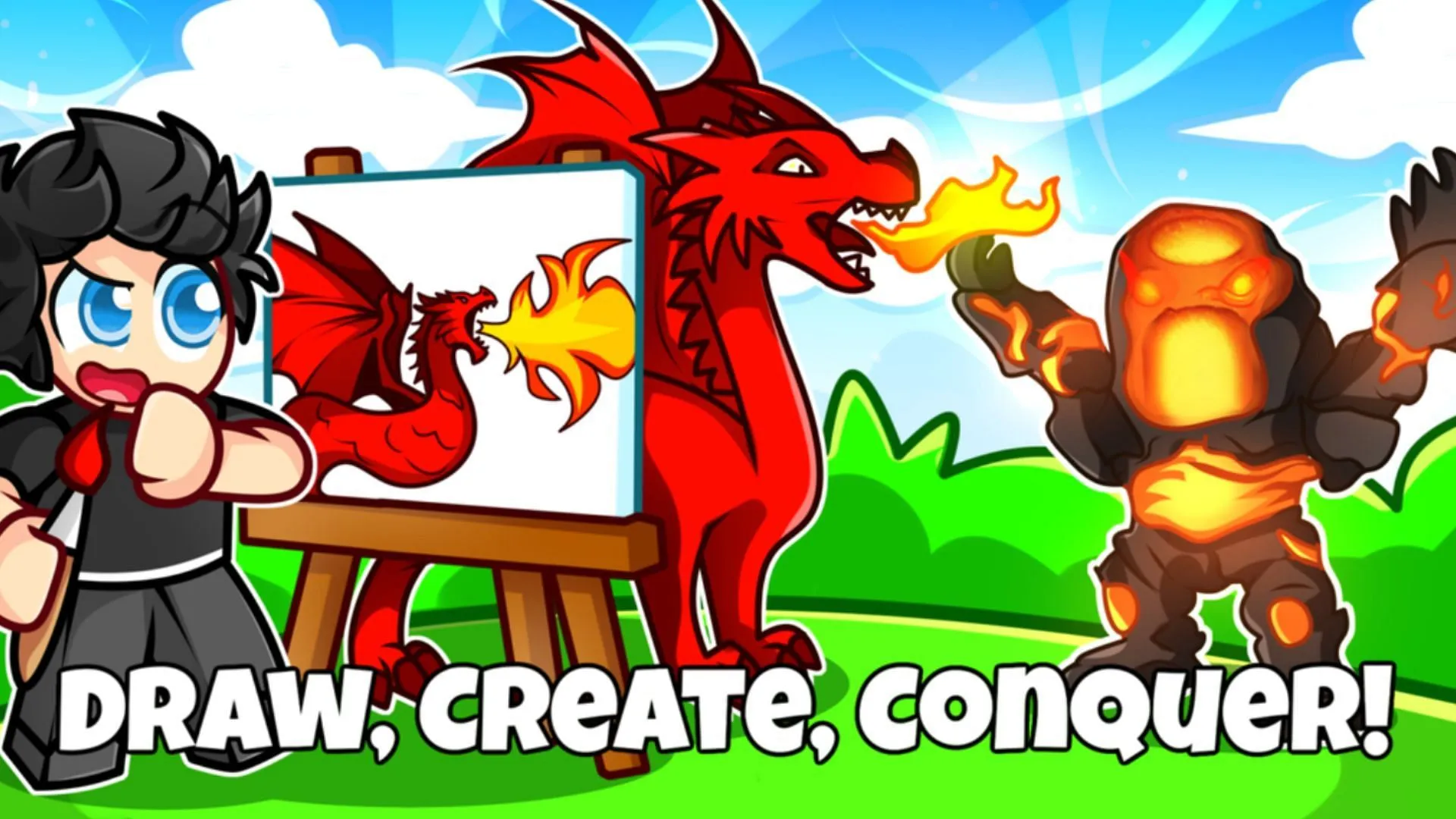 Draw different things and give them unique powers (Image via Roblox) Draw different things and give them unique powers (Image via Roblox)