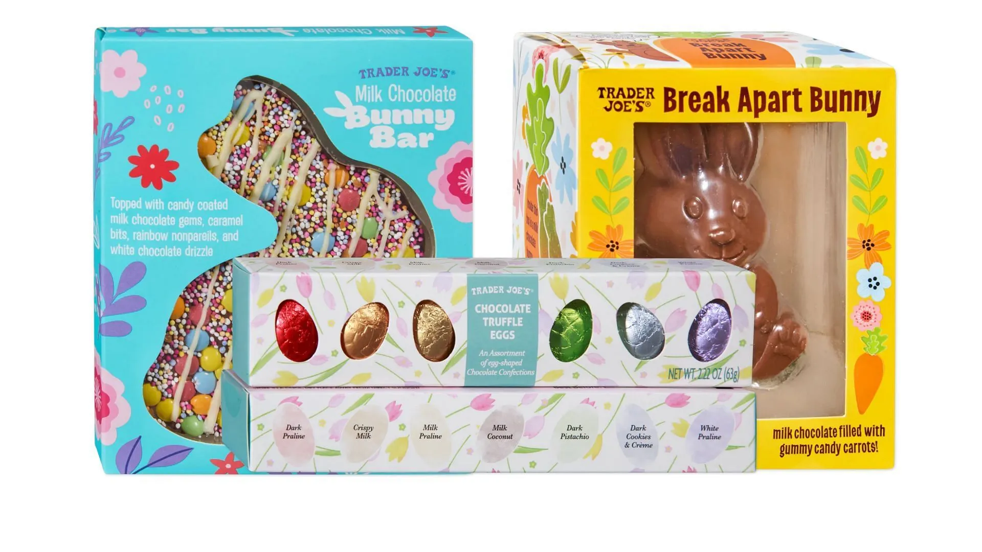 Trader Joe's Easter-themed products (Image via Trader Joe's) Trader Joe's Easter-themed products (Image via Trader Joe's)