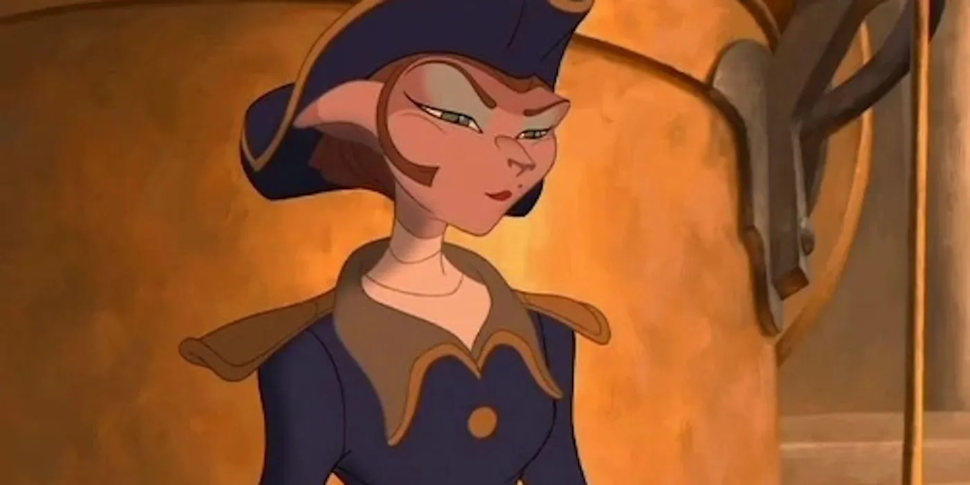 Captain Amelia in Treasure Planet Captain Amelia in Treasure Planet