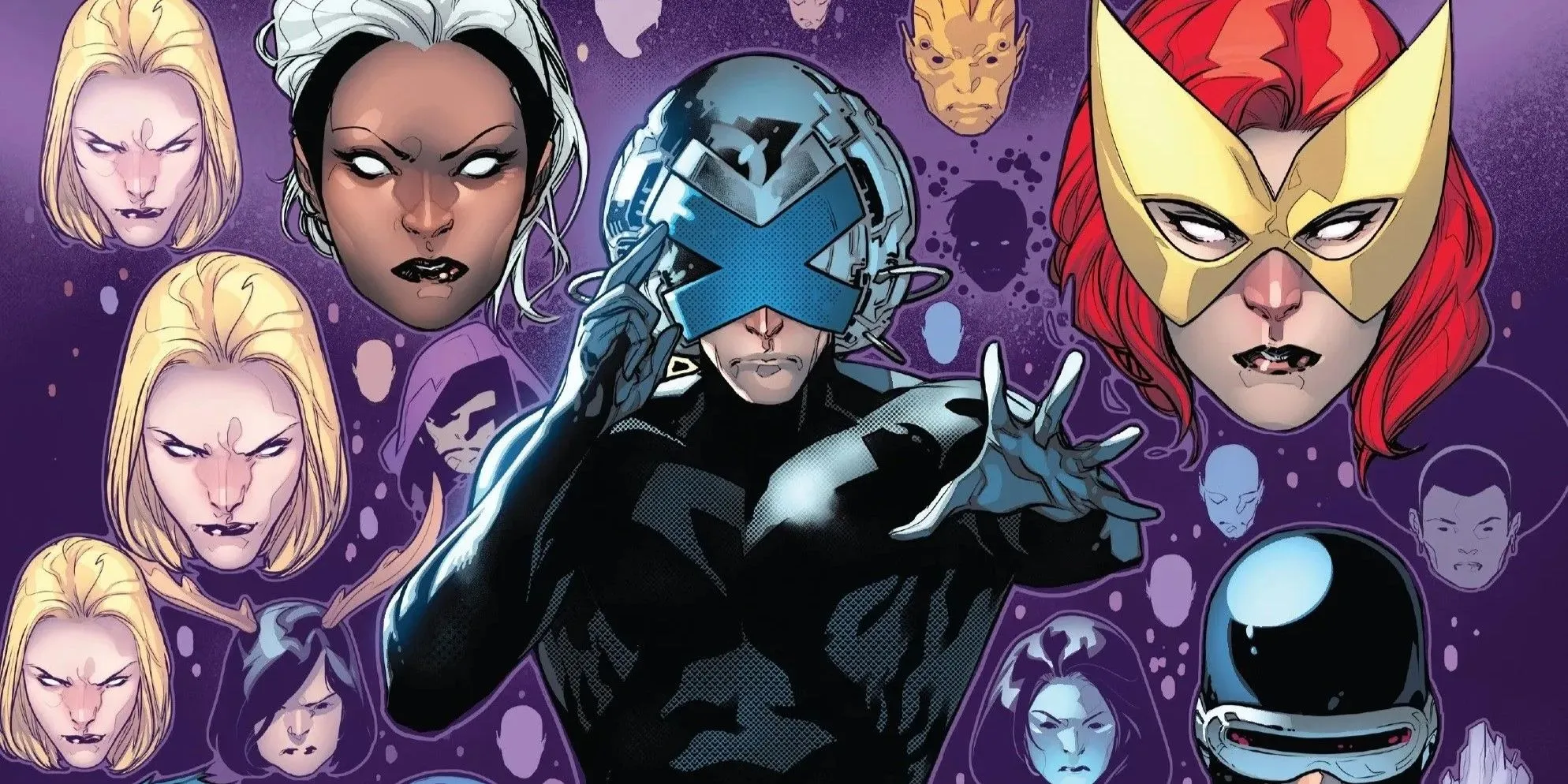 Charles Xavier Pointing With Various X-Men Behind Him Charles Xavier Pointing With Various X-Men Behind Him