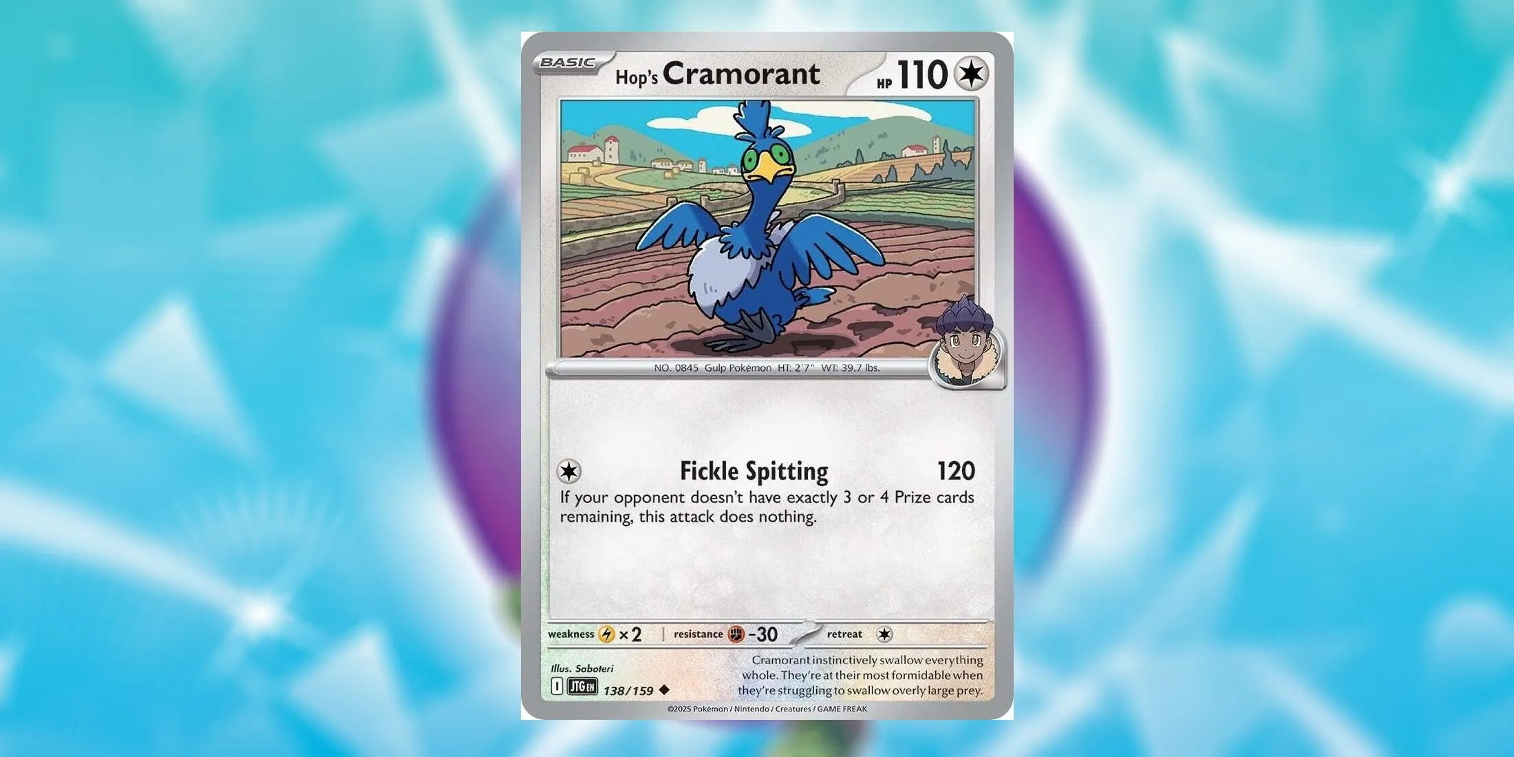 Hop's Cramorant Card Hop's Cramorant Card