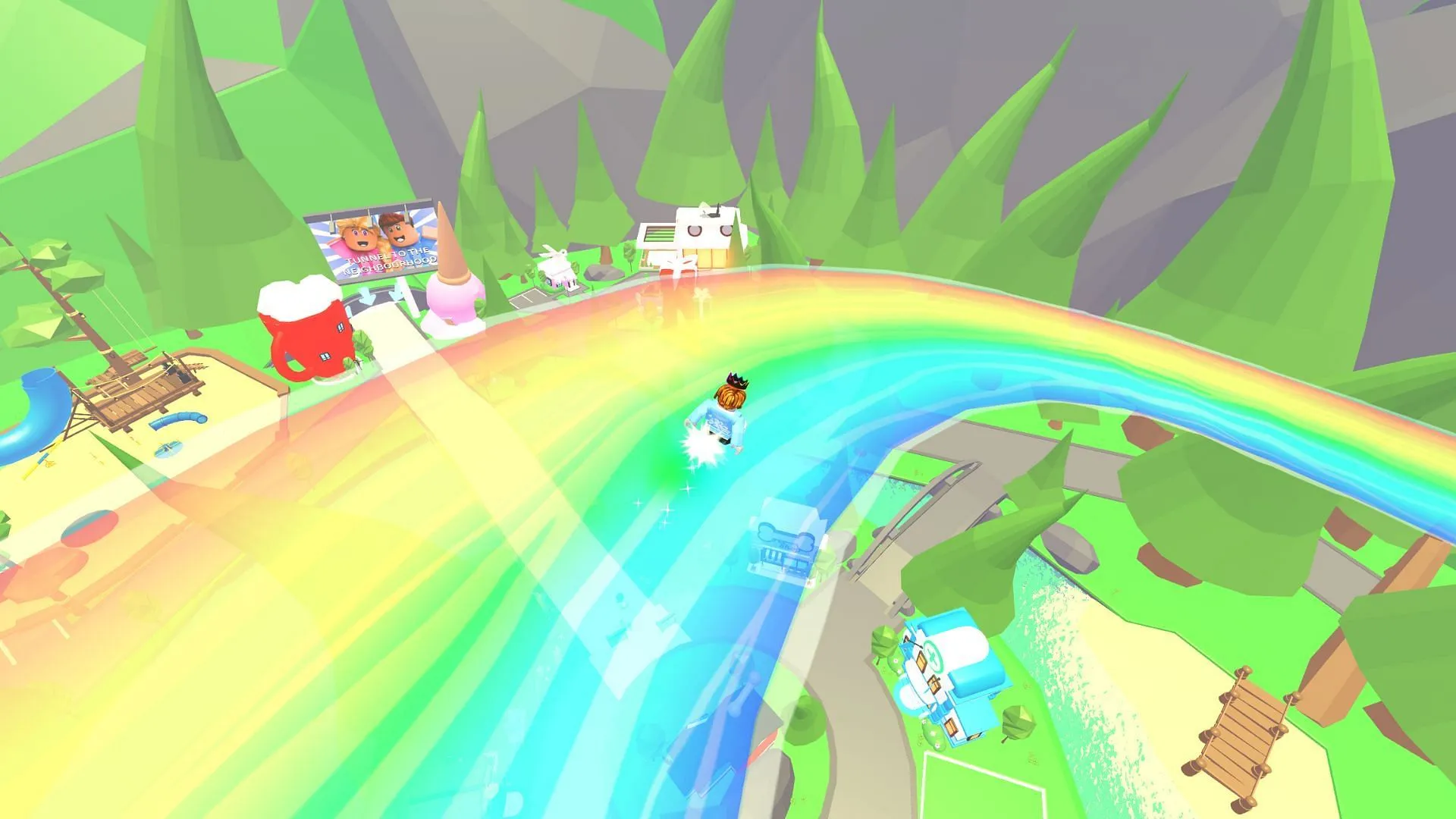 자동으로 슬라이딩이 시작됩니다(Roblox 이미지)