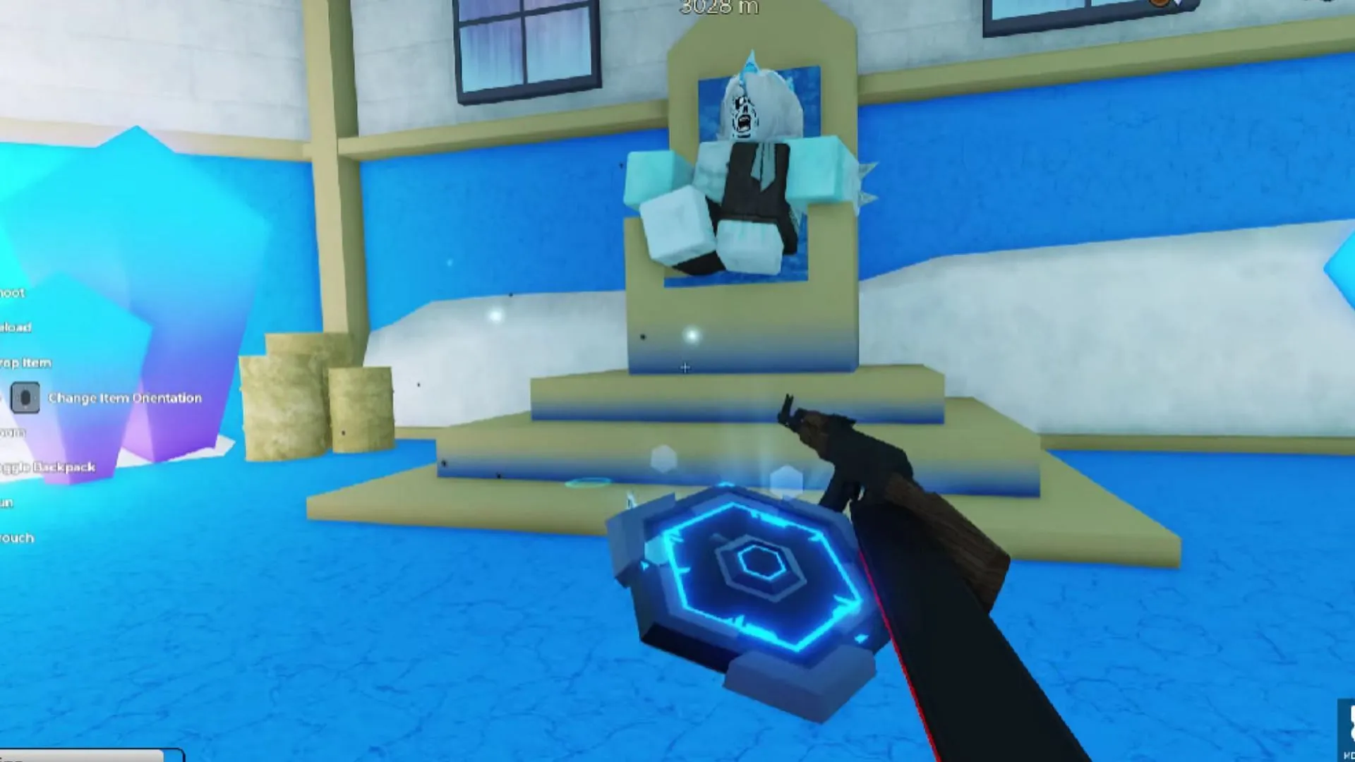 The third boss in The Hunt: Mega Edition quest (Image via Roblox | YouTube@BrosClanYt) The third boss in The Hunt: Mega Edition quest (Image via Roblox | YouTube@BrosClanYt)