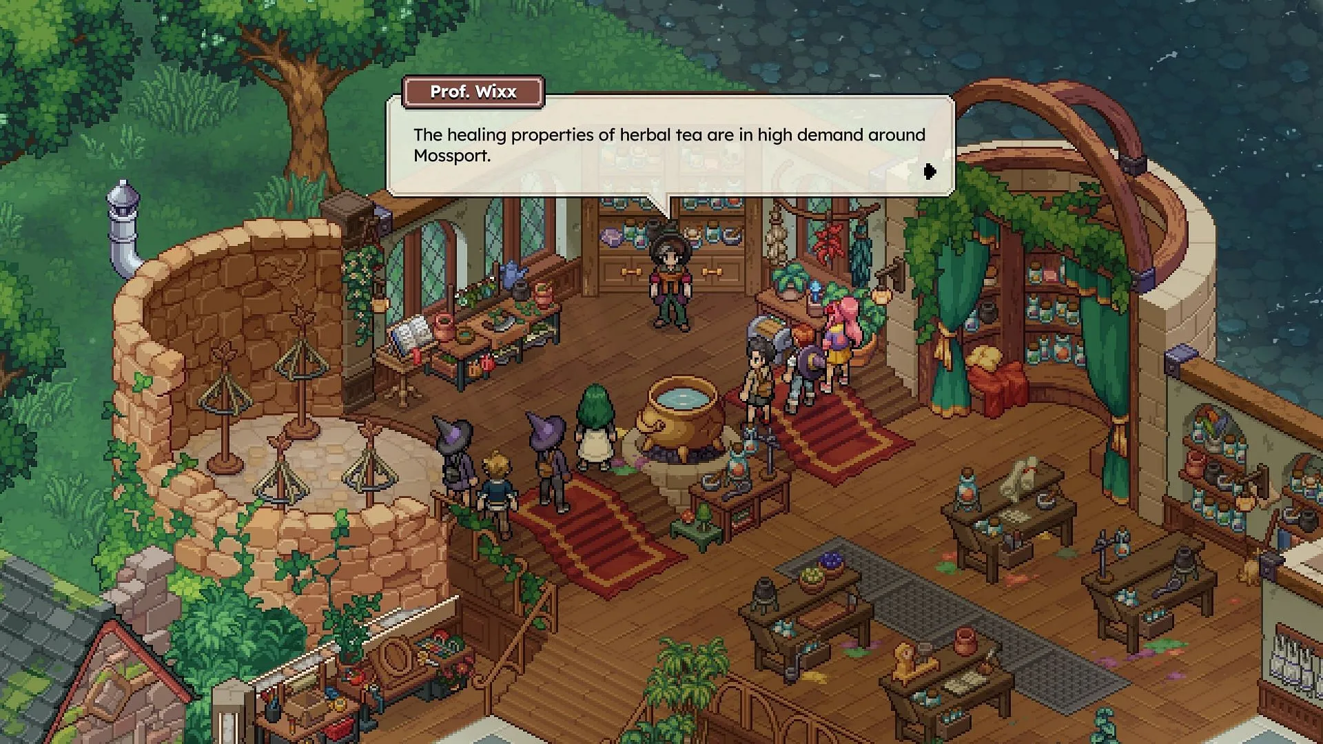 Attend classes to learn the ways of the occult (Image via Chucklefish)