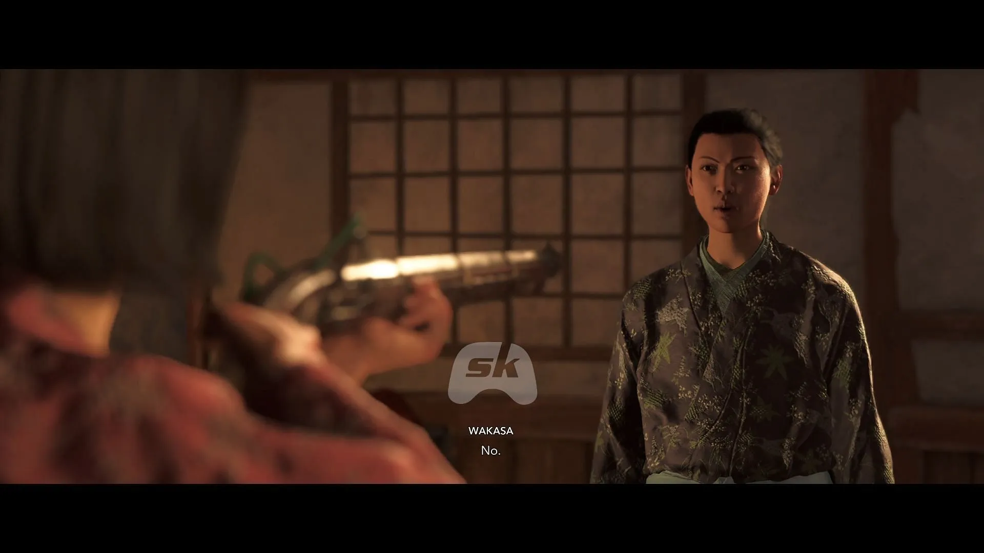 Eliminate Wakasa, the Golden Teppo, at her residence (Image via Sportskeeda Gaming || Ubisoft)