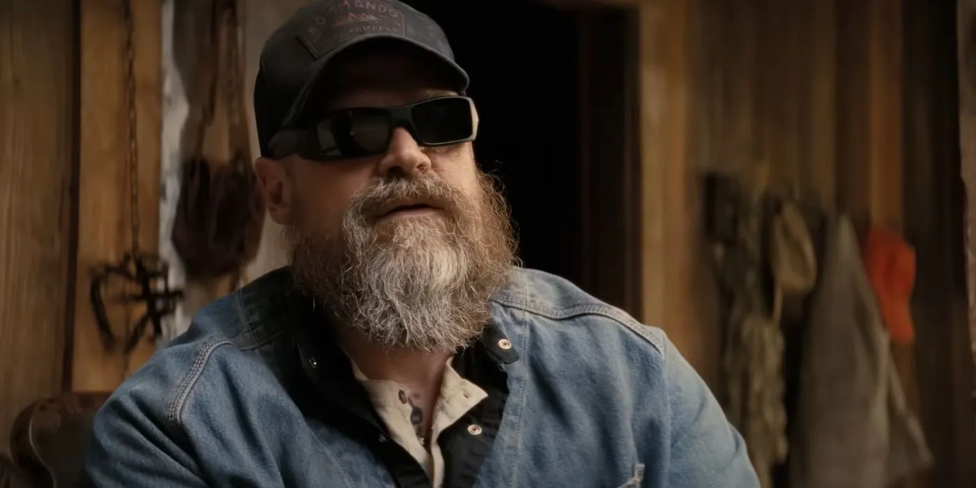 David Harbour as Gunny in A Working Man