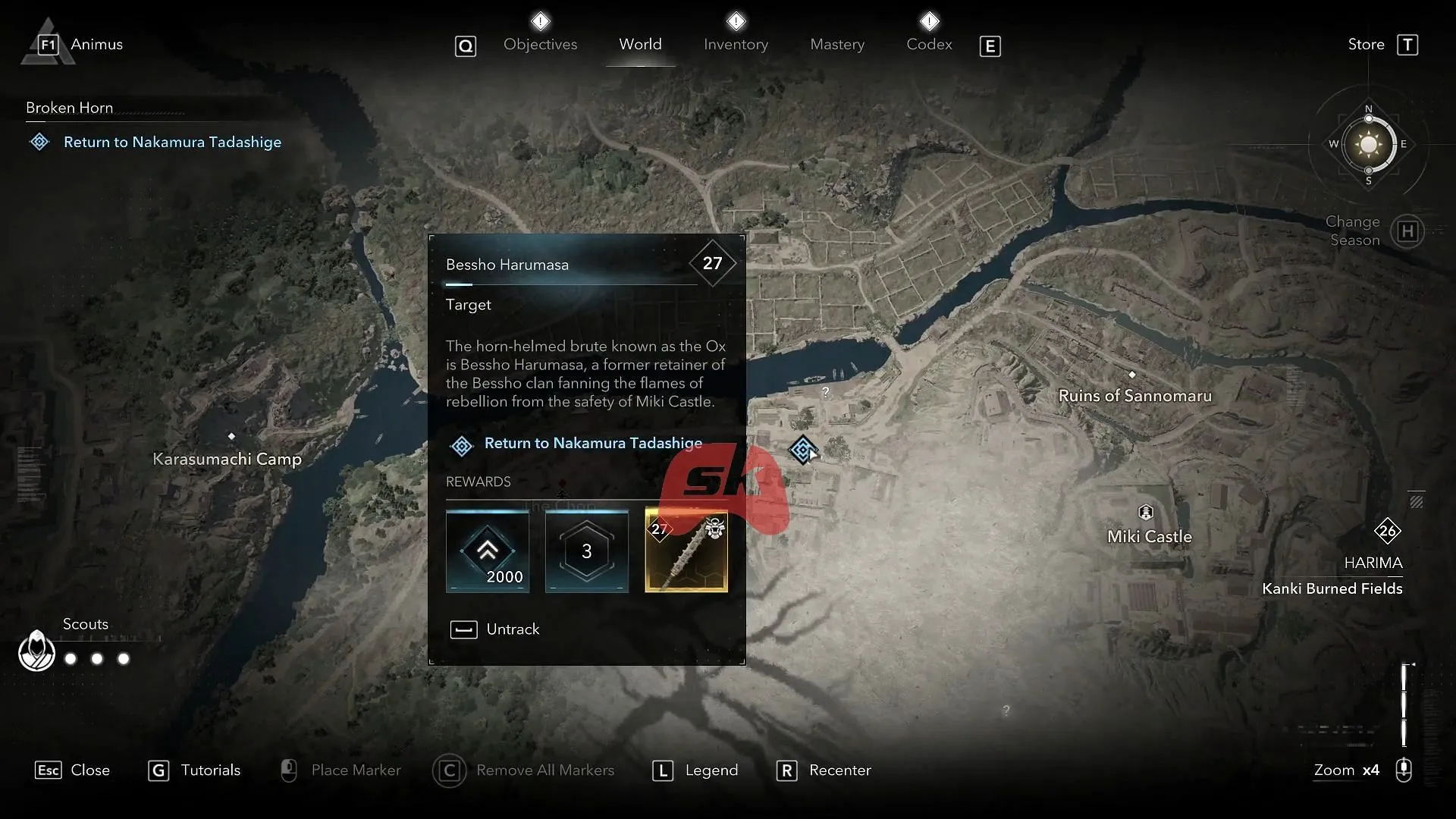 Broken Horn main quest objectives in Assassin's Creed Shadows