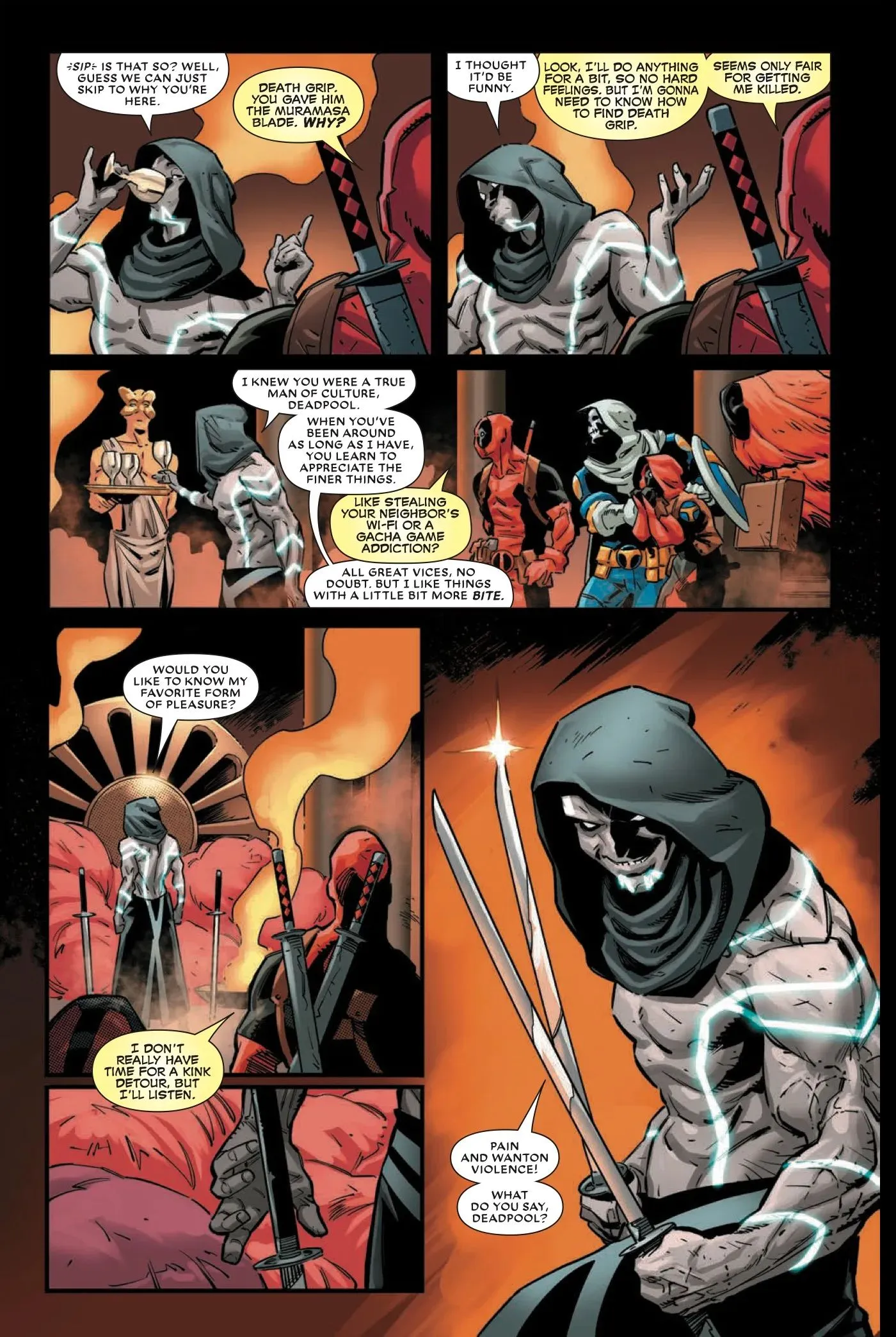 Deadpool prepares to fight Solem