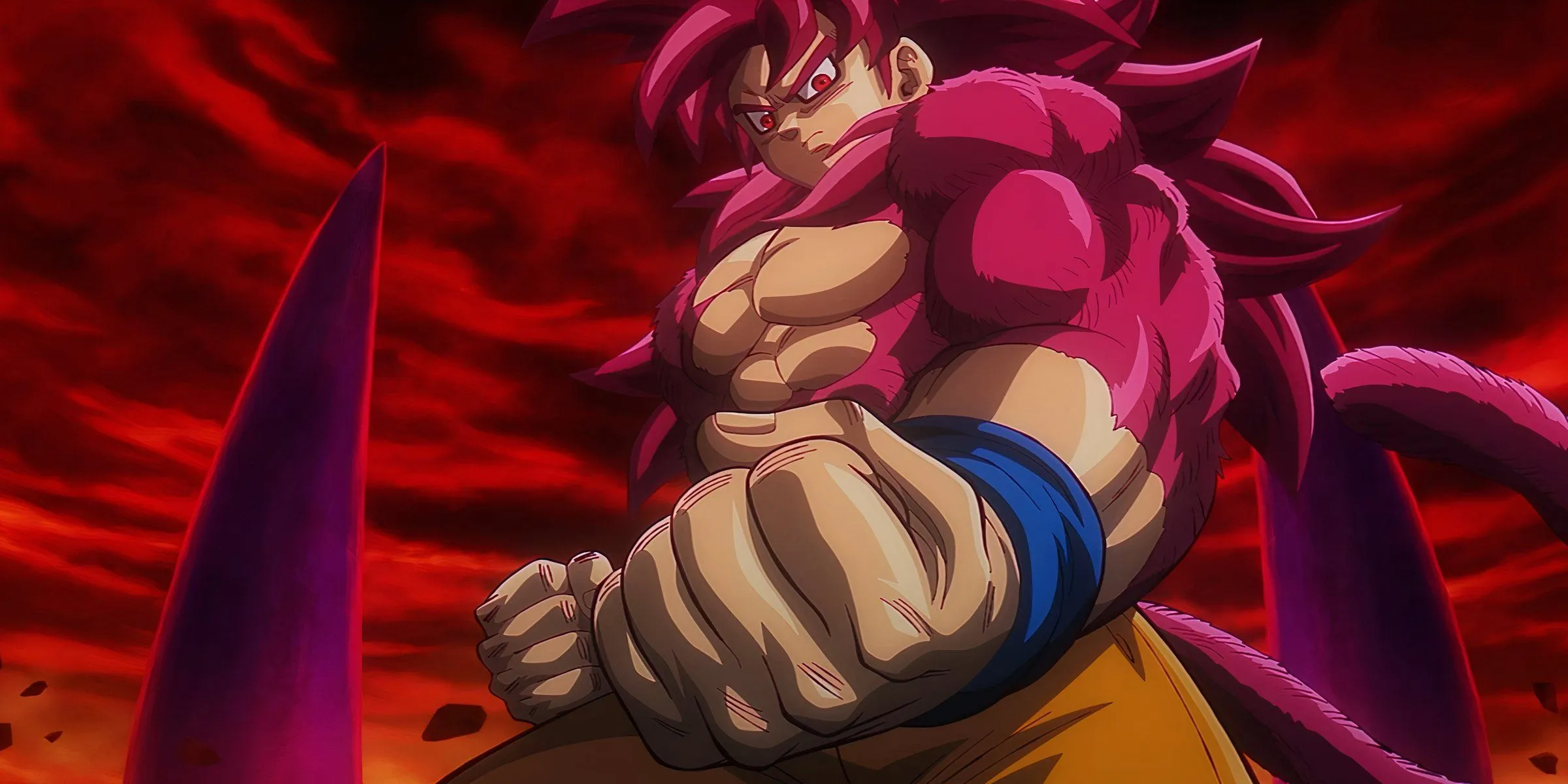 Goku as Super Saiyan 4 in DAIMA Goku as Super Saiyan 4 in DAIMA