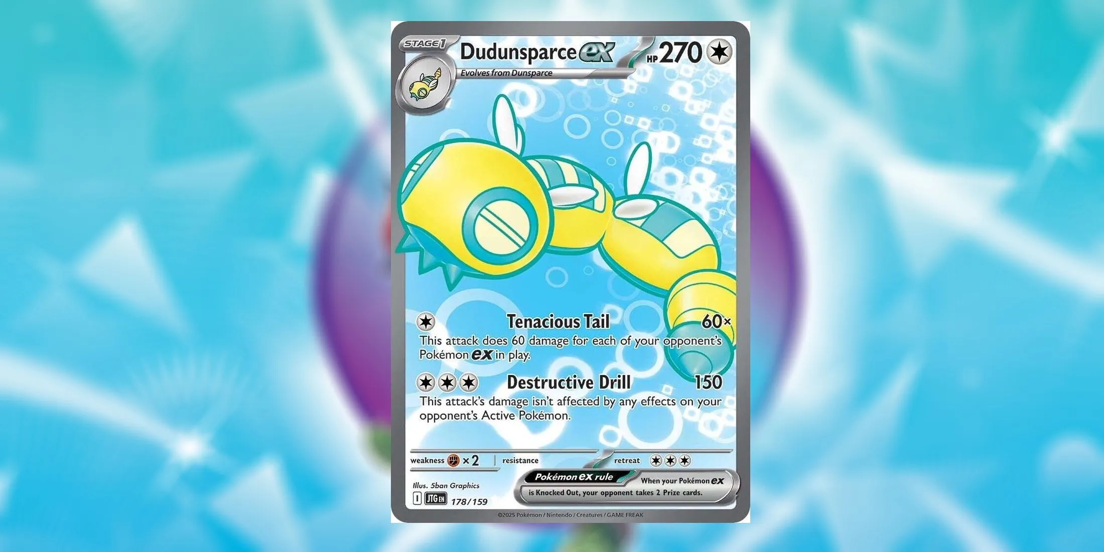 Dundunsparce ex Card Dundunsparce ex Card