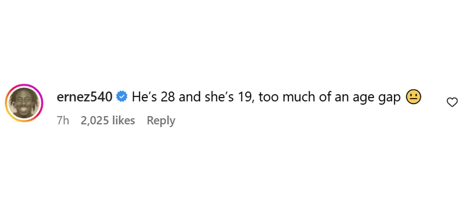 A comment reacting to the news (Image via Instagram/ @theshaderoomteens) A comment reacting to the news (Image via Instagram/ @theshaderoomteens)