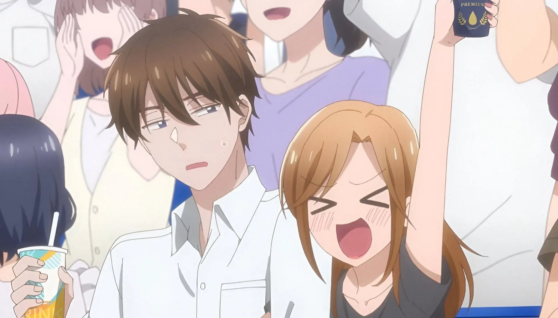 Somei and Hayakawa in I Have a Crush at Work Somei and Hayakawa in I Have a Crush at Work