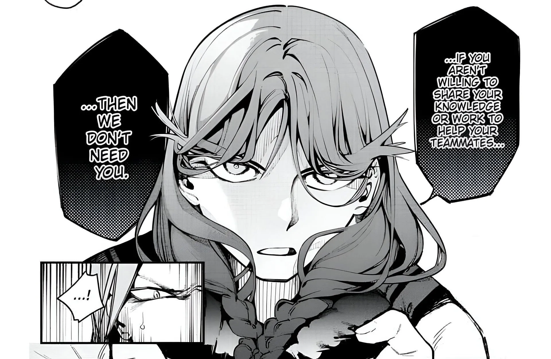 Shizuki Yukizuki as seen in the Embers manga (Image via Shueisha)