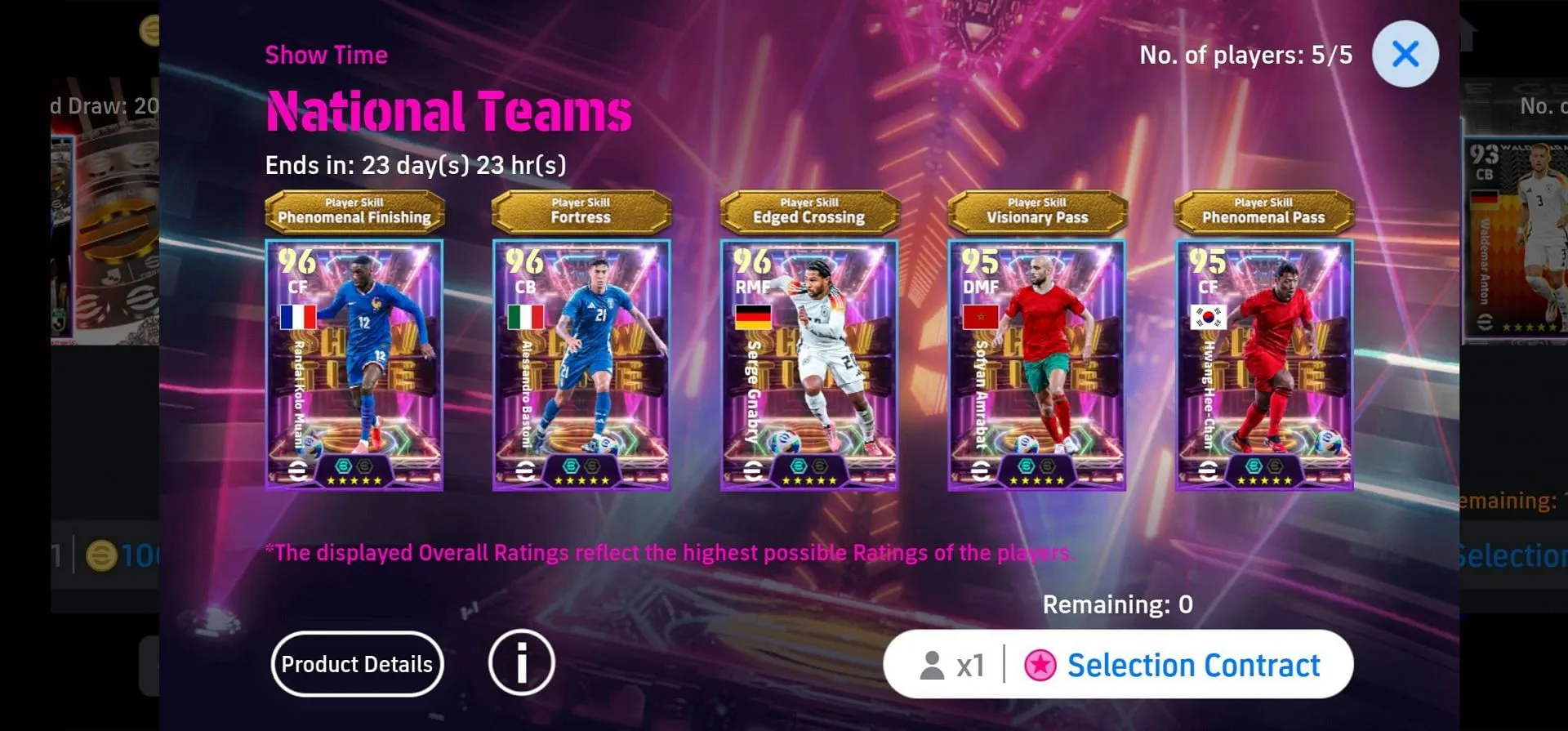 Earn a Show Time Player Selection Contract (Image via Konami) Earn a Show Time Player Selection Contract (Image via Konami)