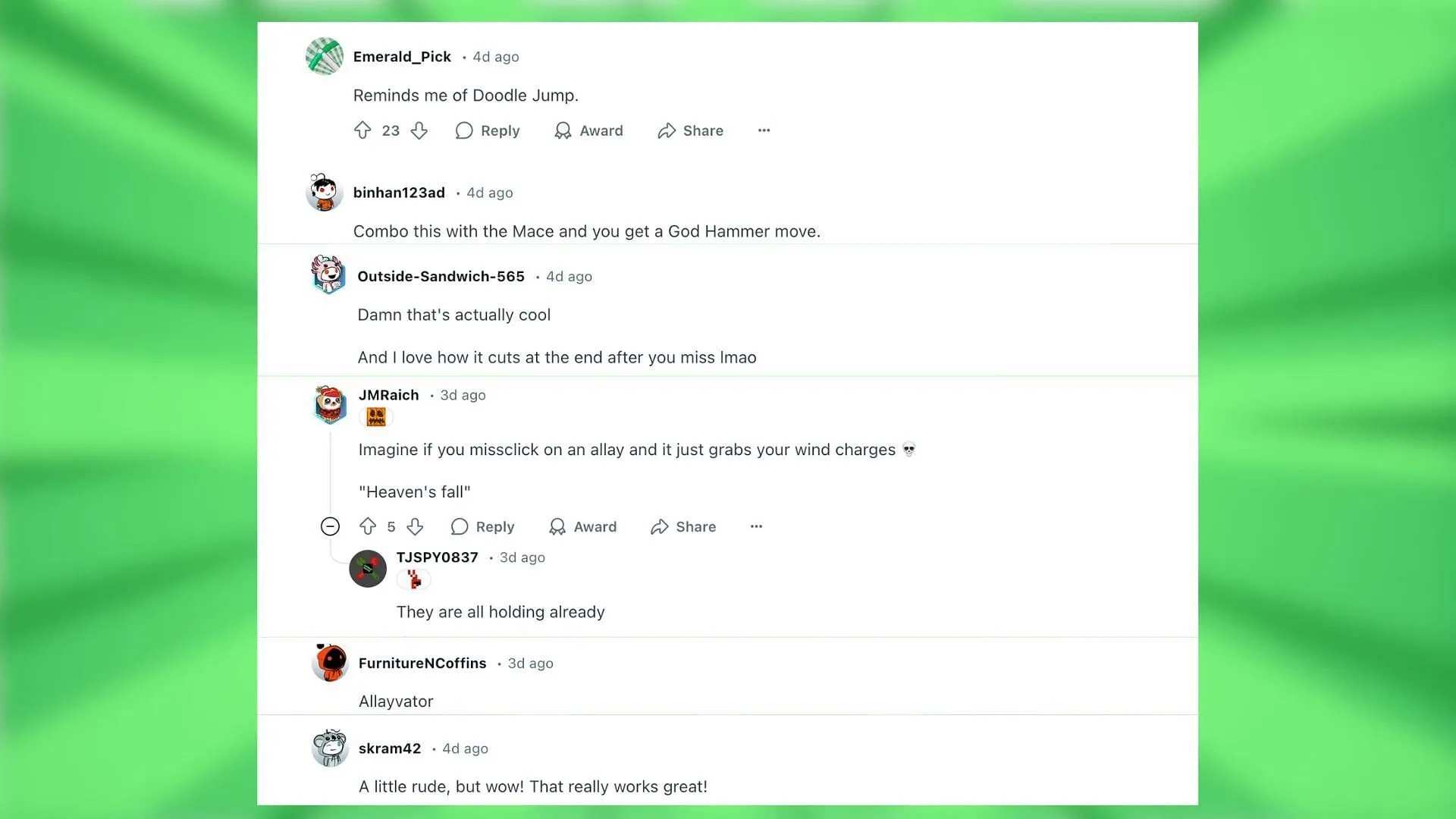 Redditors react to the post (Image via Reddit) Redditors react to the post (Image via Reddit)