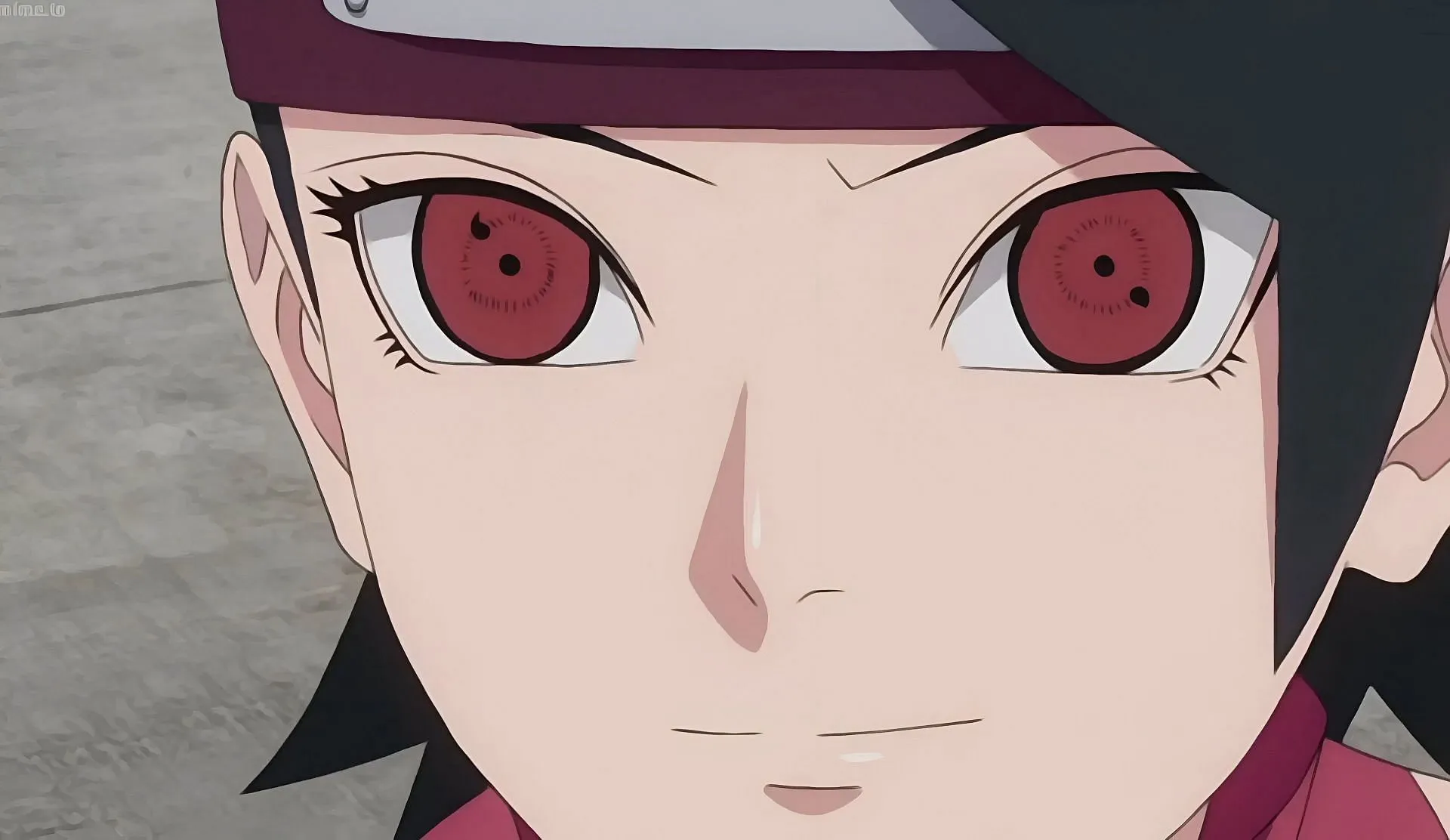 Sarada, as seen in the anime (Image via Studio Pierrot)