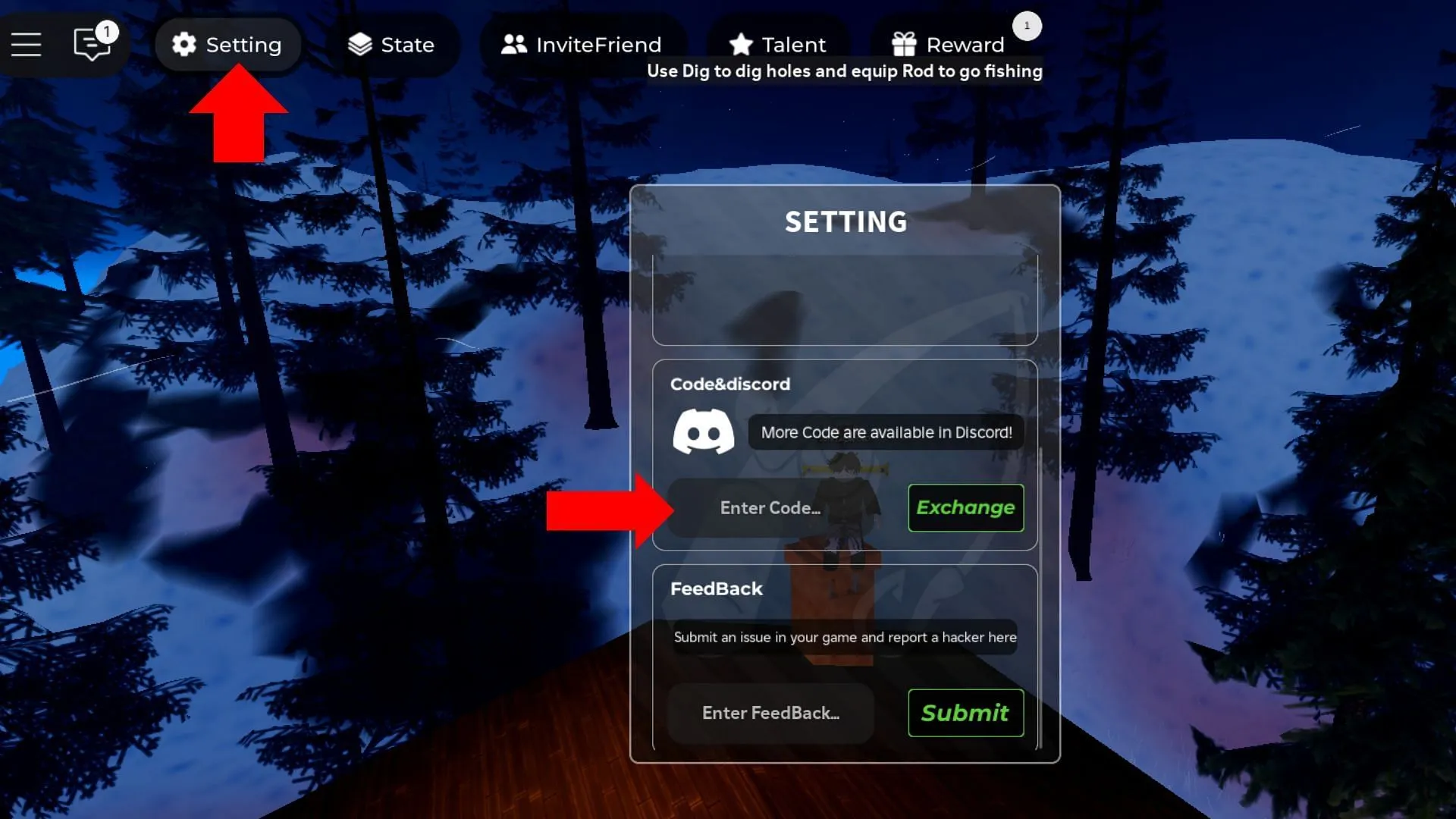 Enter each code accurately to get rewards (Image via Roblox)