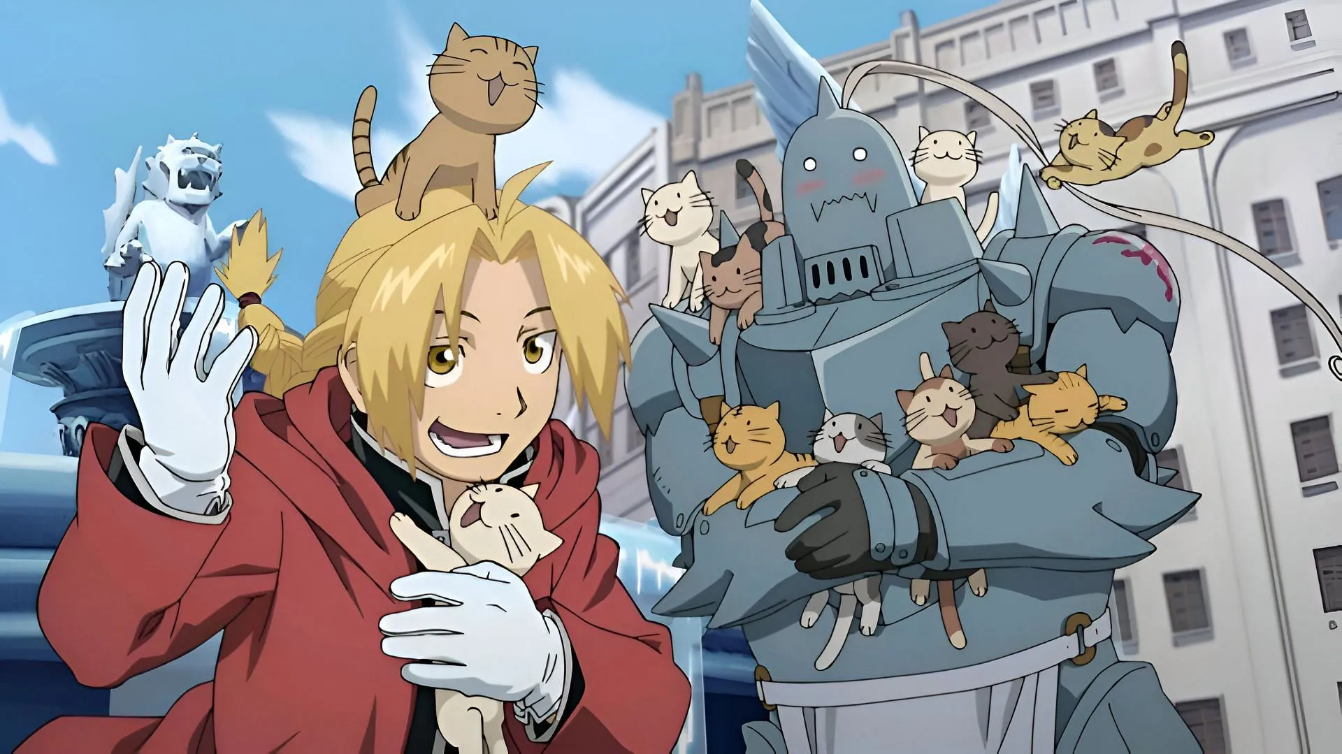 Edward Elric and Alphonse Elric as seen in the anime (Image via studio Bones)