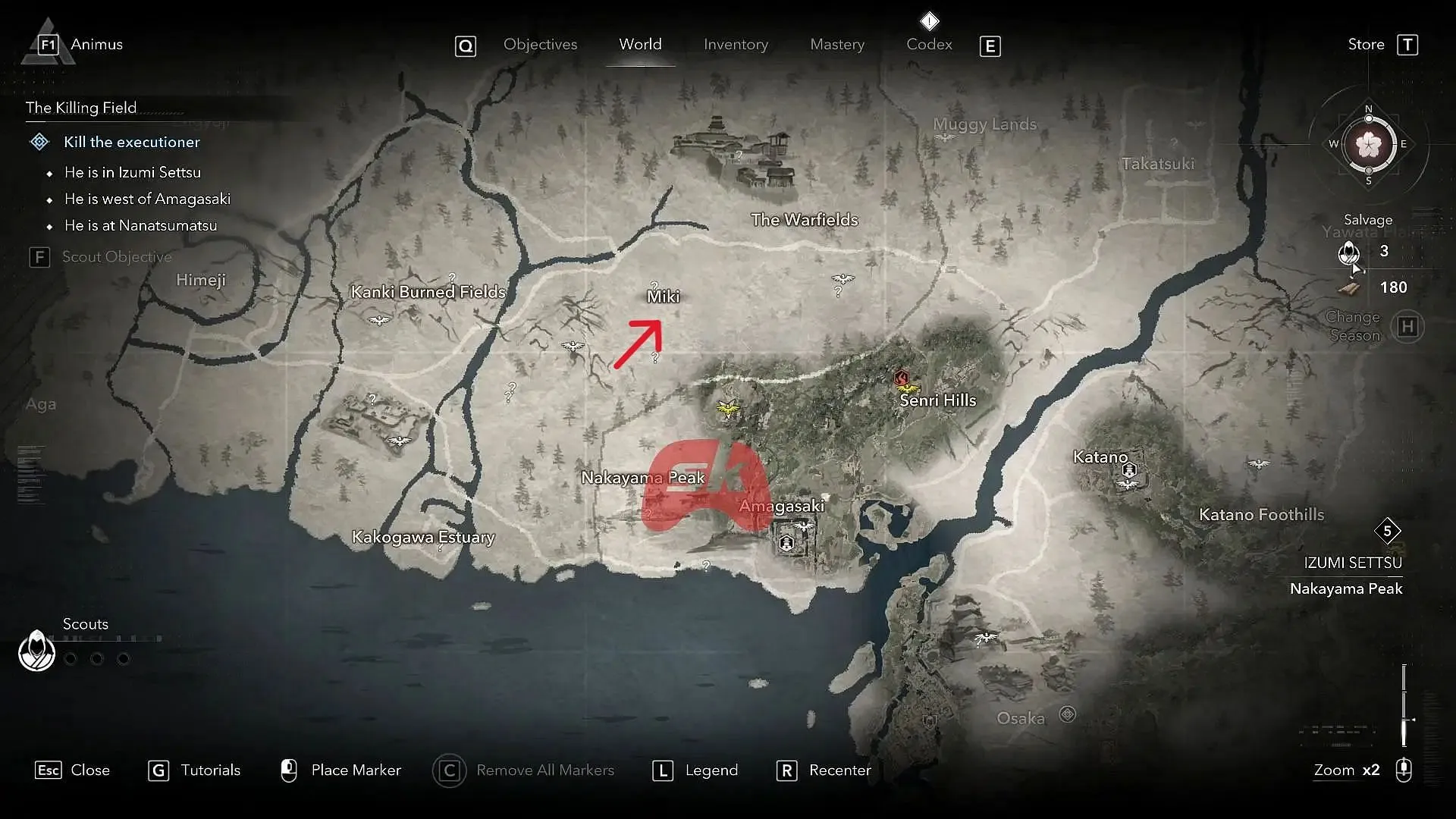 Miyanoue Fort is situated near Miki Castle in Assassin's Creed Shadows (Image via Sportskeeda Gaming || Ubisoft) Miyanoue Fort is situated near Miki Castle in Assassin's Creed Shadows (Image via Sportskeeda Gaming || Ubisoft)
