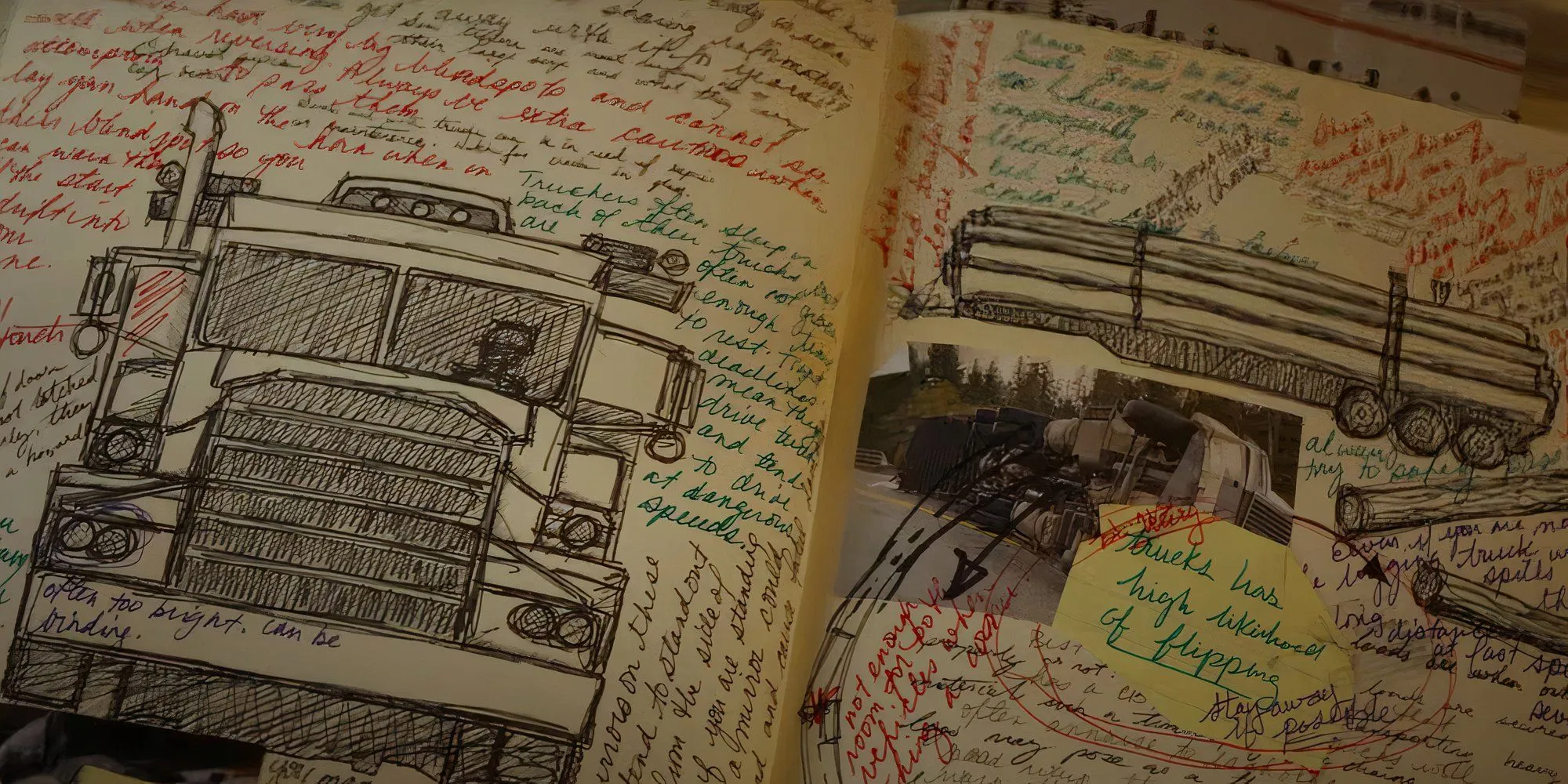 Notebook with Death Note scribbles