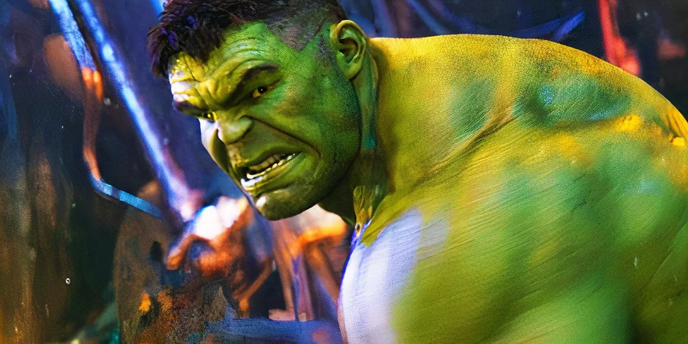 Hulk Being Beaten by Thanos