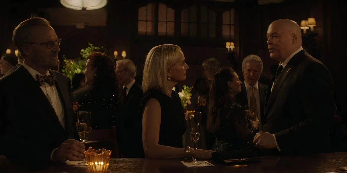 Kingpin engaging with the elite of New York Kingpin engaging with the elite of New York
