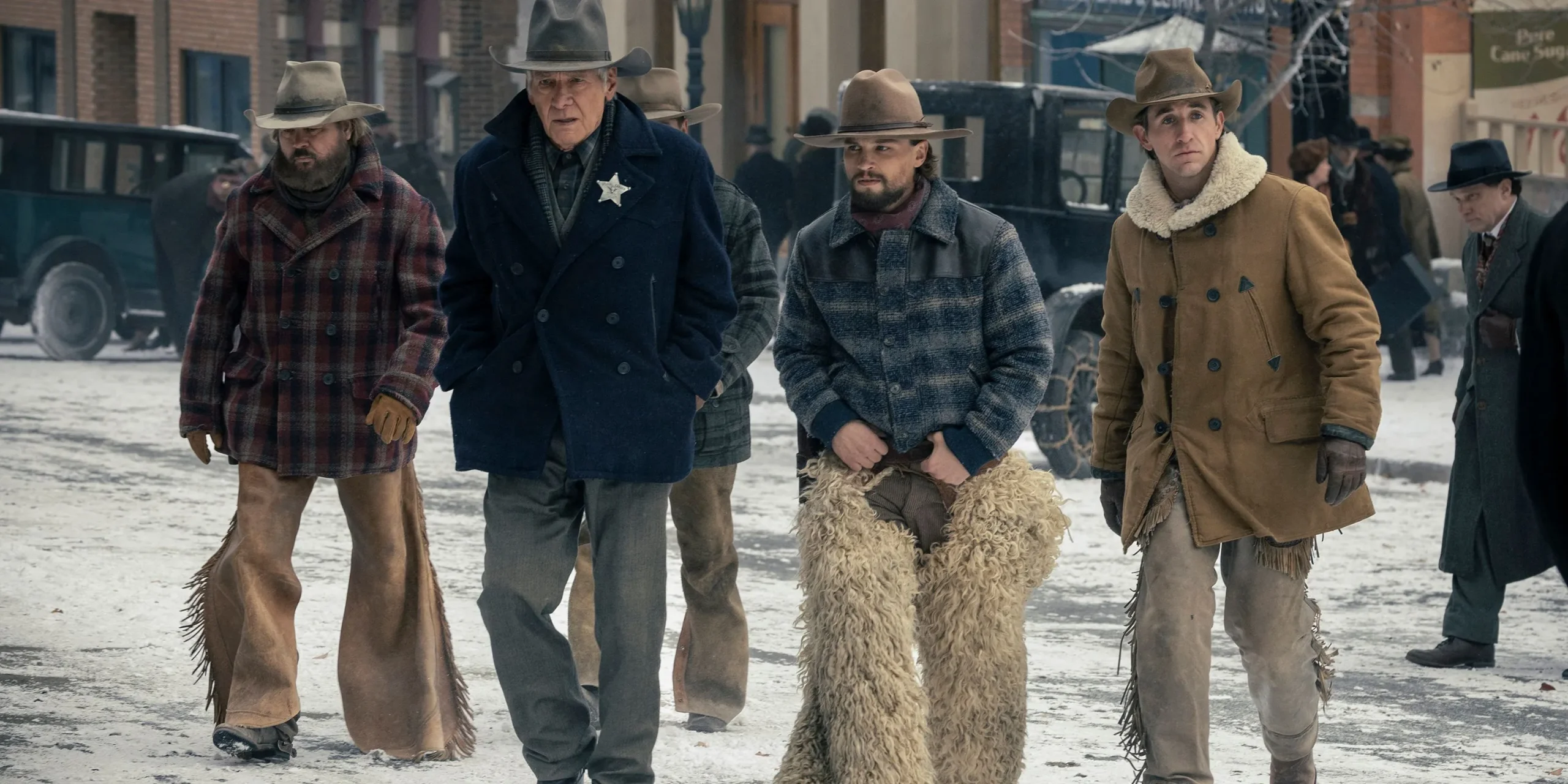 Jack Dutton walking into town Jack Dutton walking into town