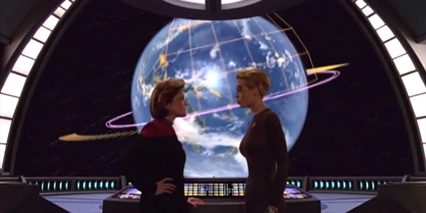 Janeway and Seven of Nine Janeway and Seven of Nine