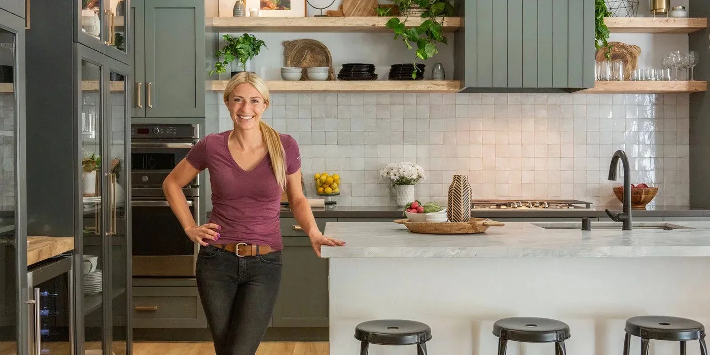 Jasmine Roth in the kitchen