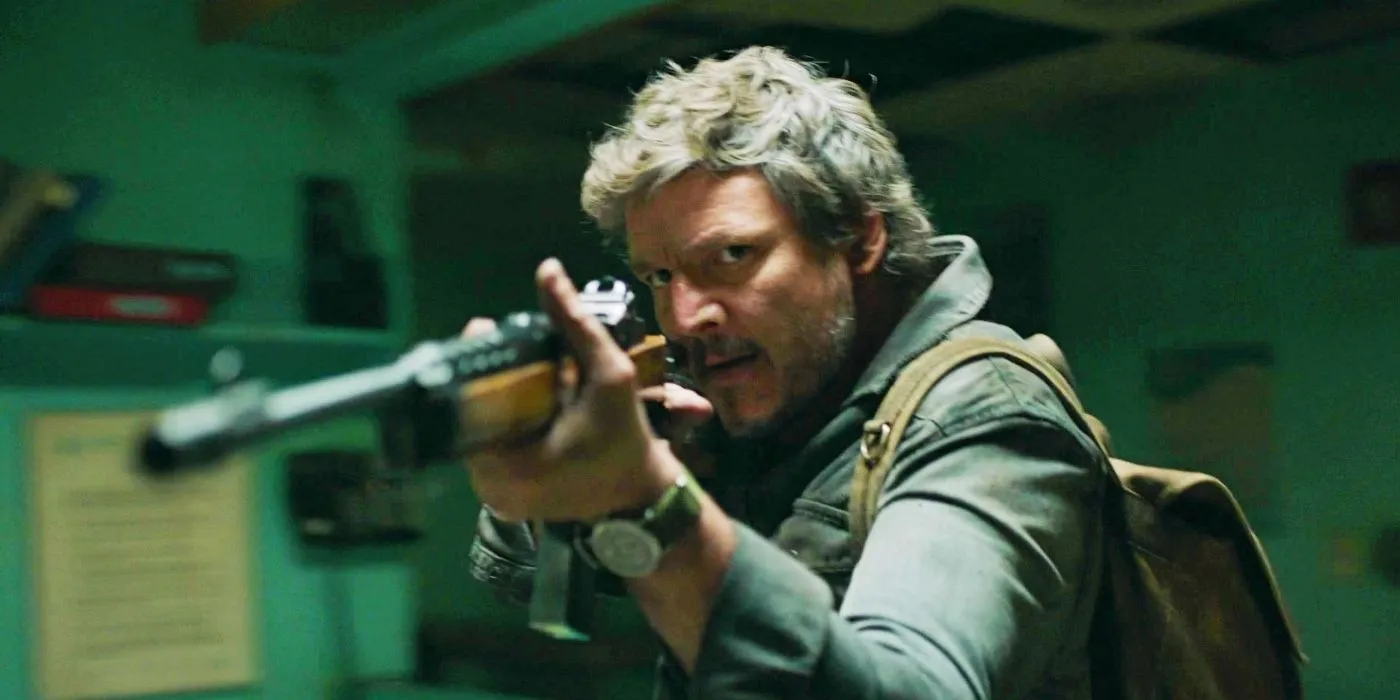 Joel aiming a rifle in Season 1 finale
