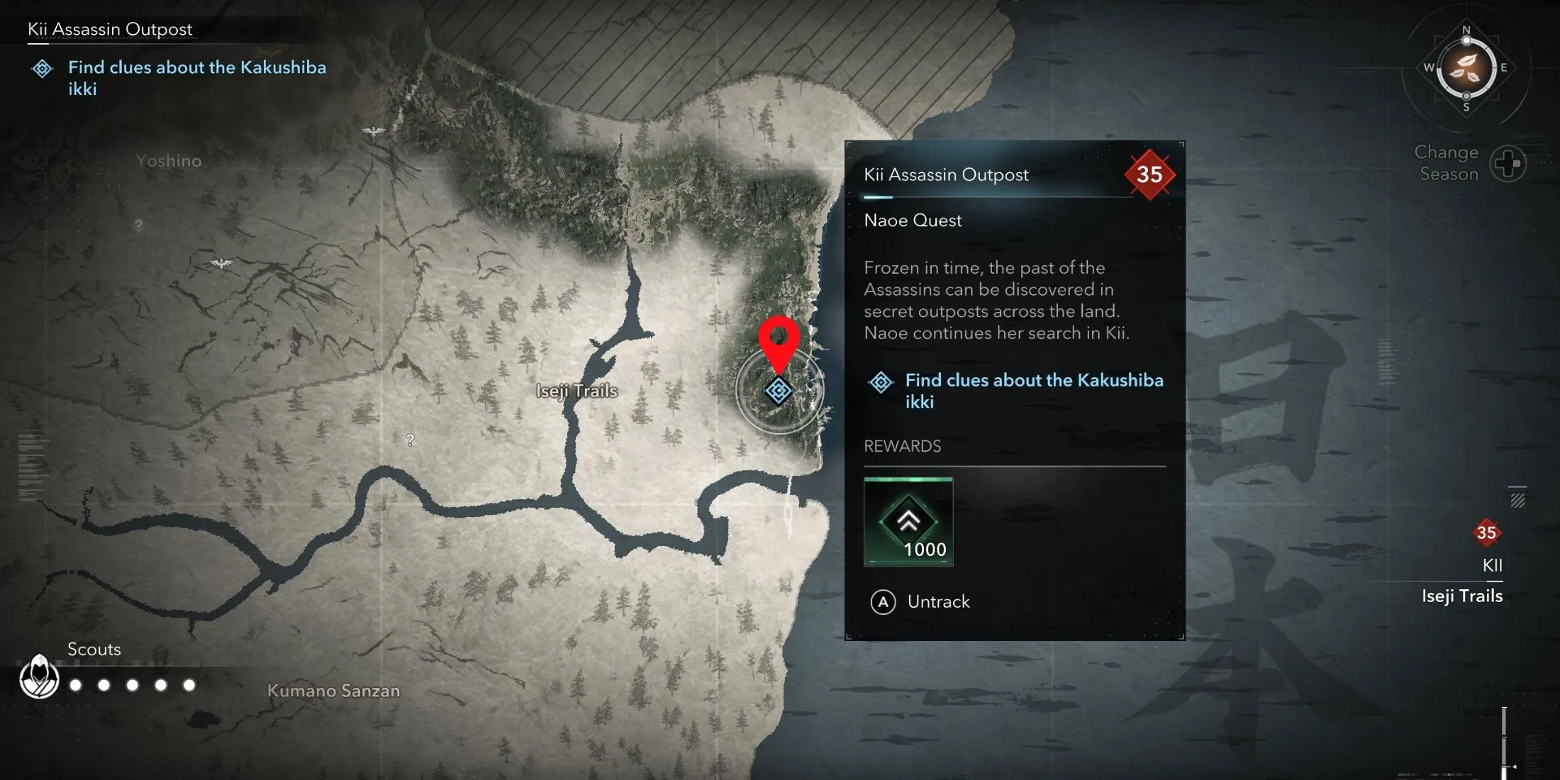 Kii Assassin Outpost Location