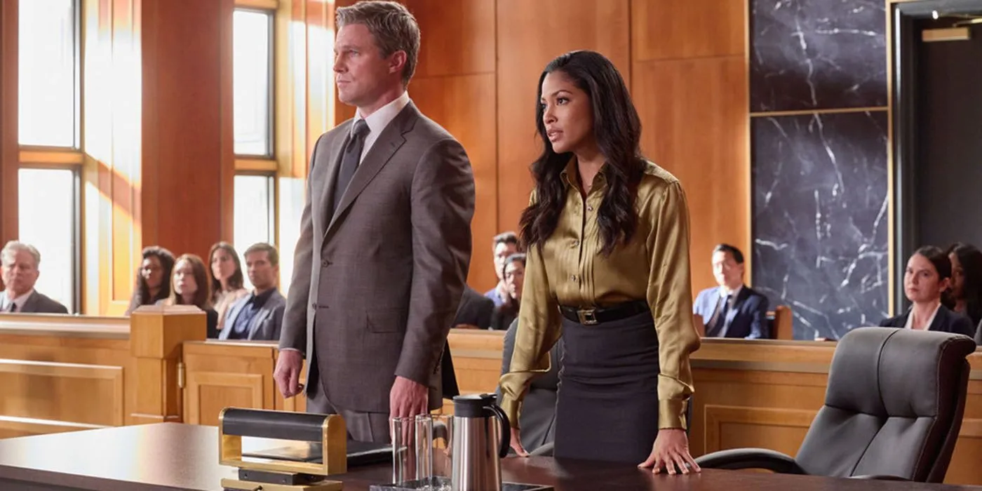 Lex Scott Davis on trial in Suits LA Lex Scott Davis on trial in Suits LA