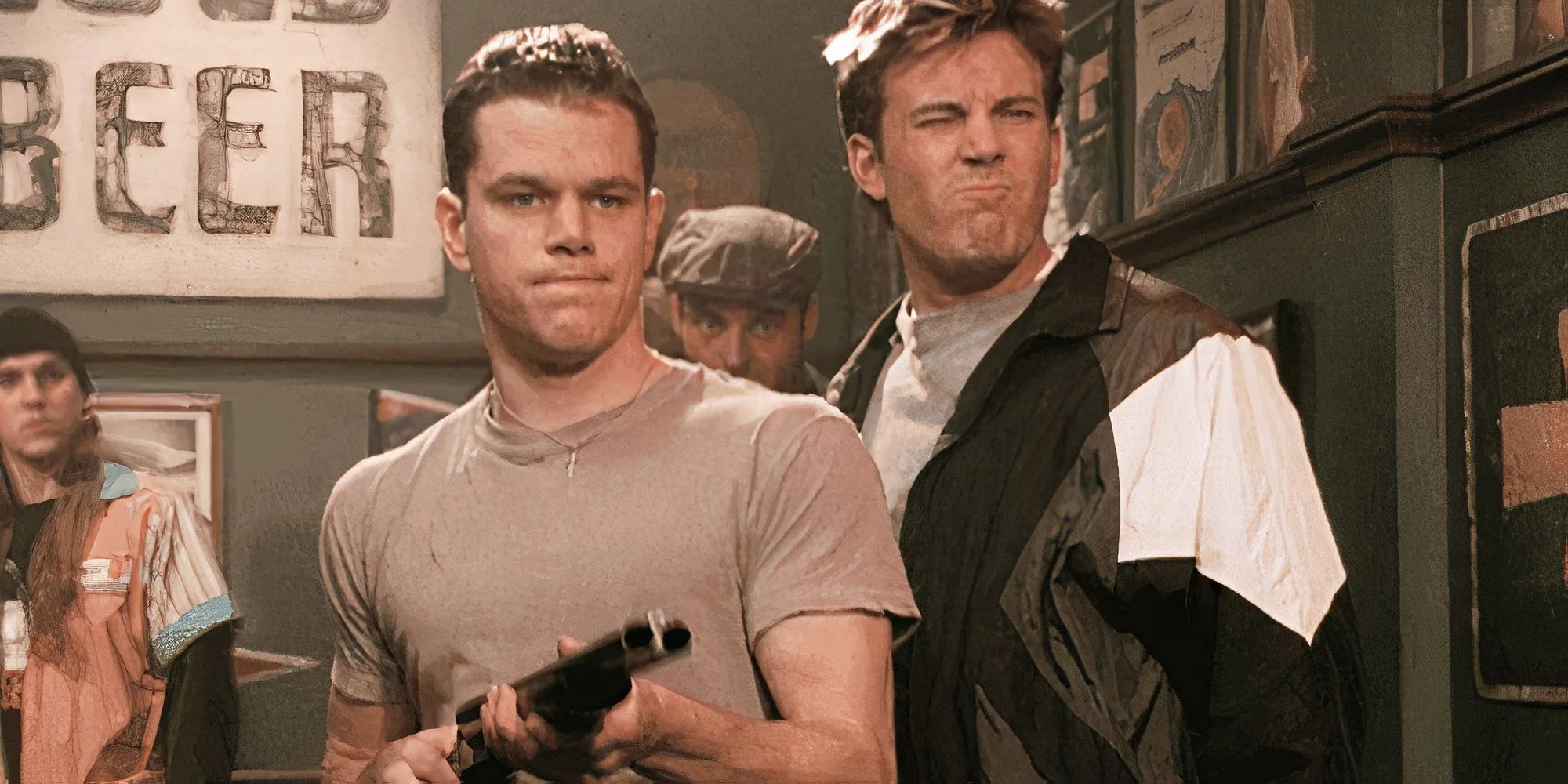 Damon and Affleck in Dogma Damon and Affleck in Dogma