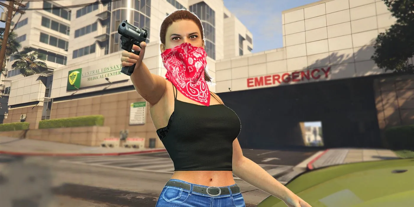 GTA 6 Lucia with Gun GTA 6 Lucia with Gun