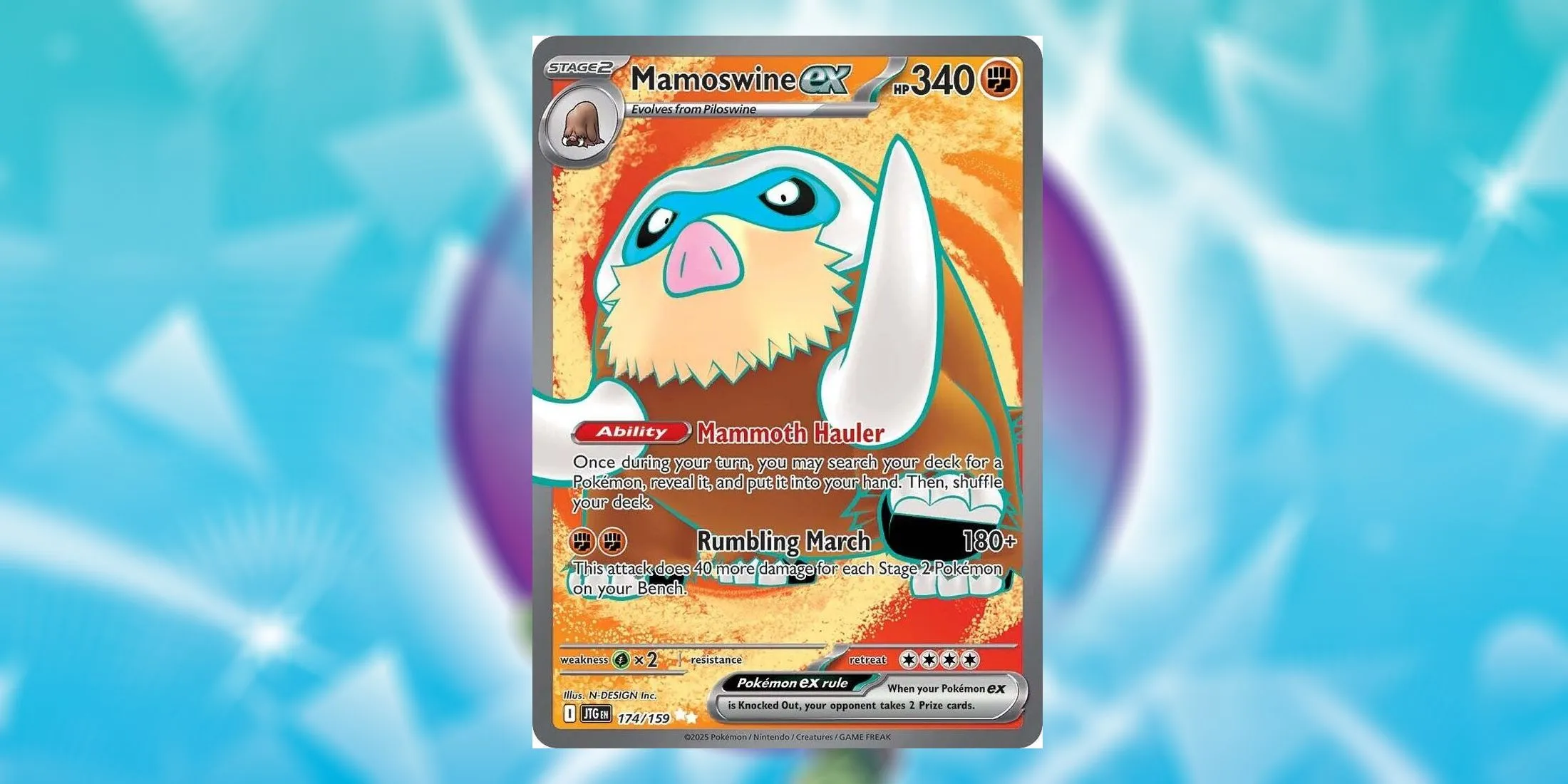 Mamoswine ex Card Mamoswine ex Card
