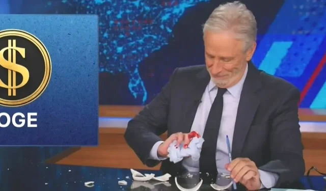 ‘The Daily Show’에서 존 스튜어트가 겪은 충격적인 사건: 취약성의 피 흘리는 순간