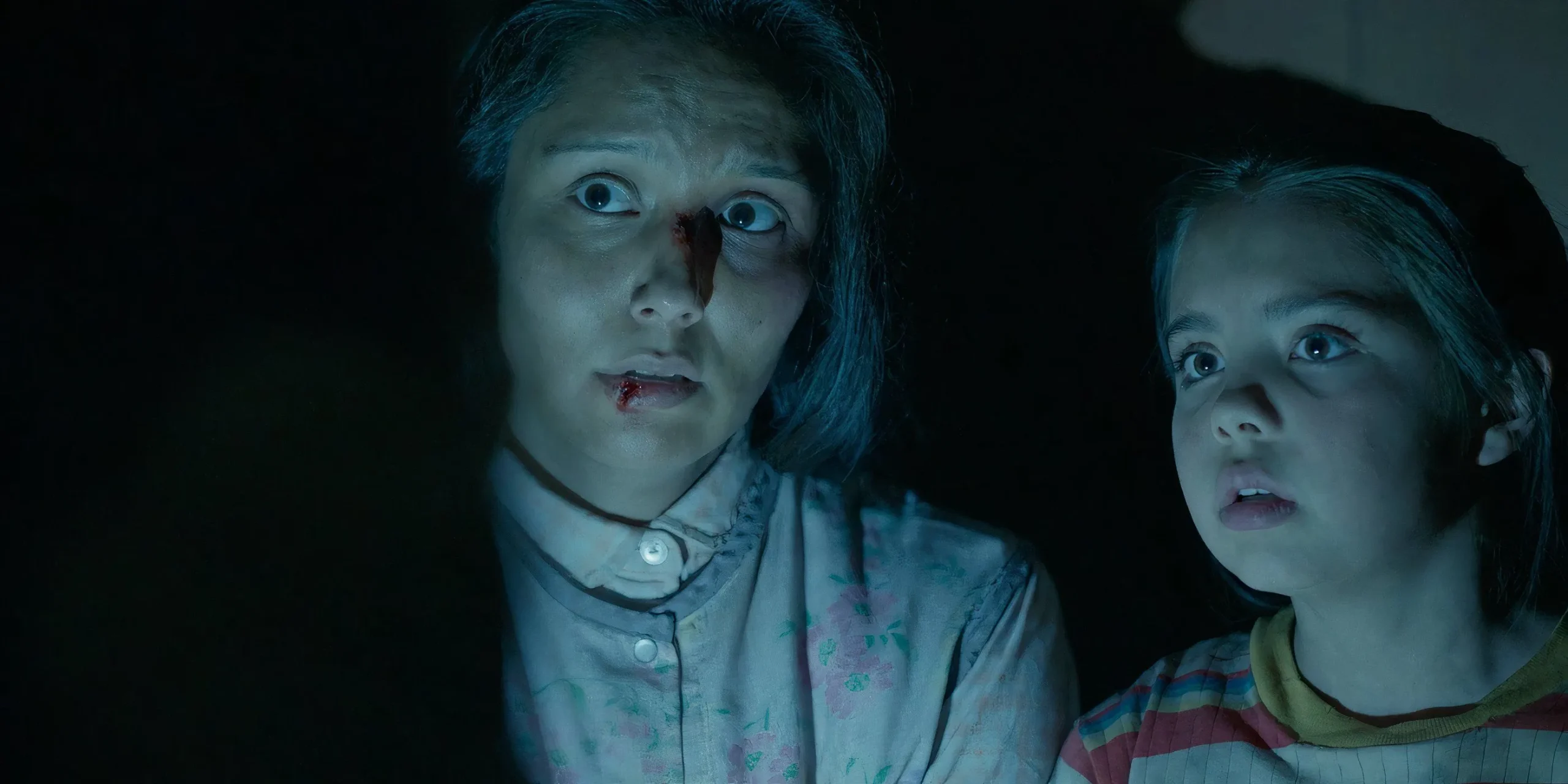 Migrant Mother and Daughter Scene