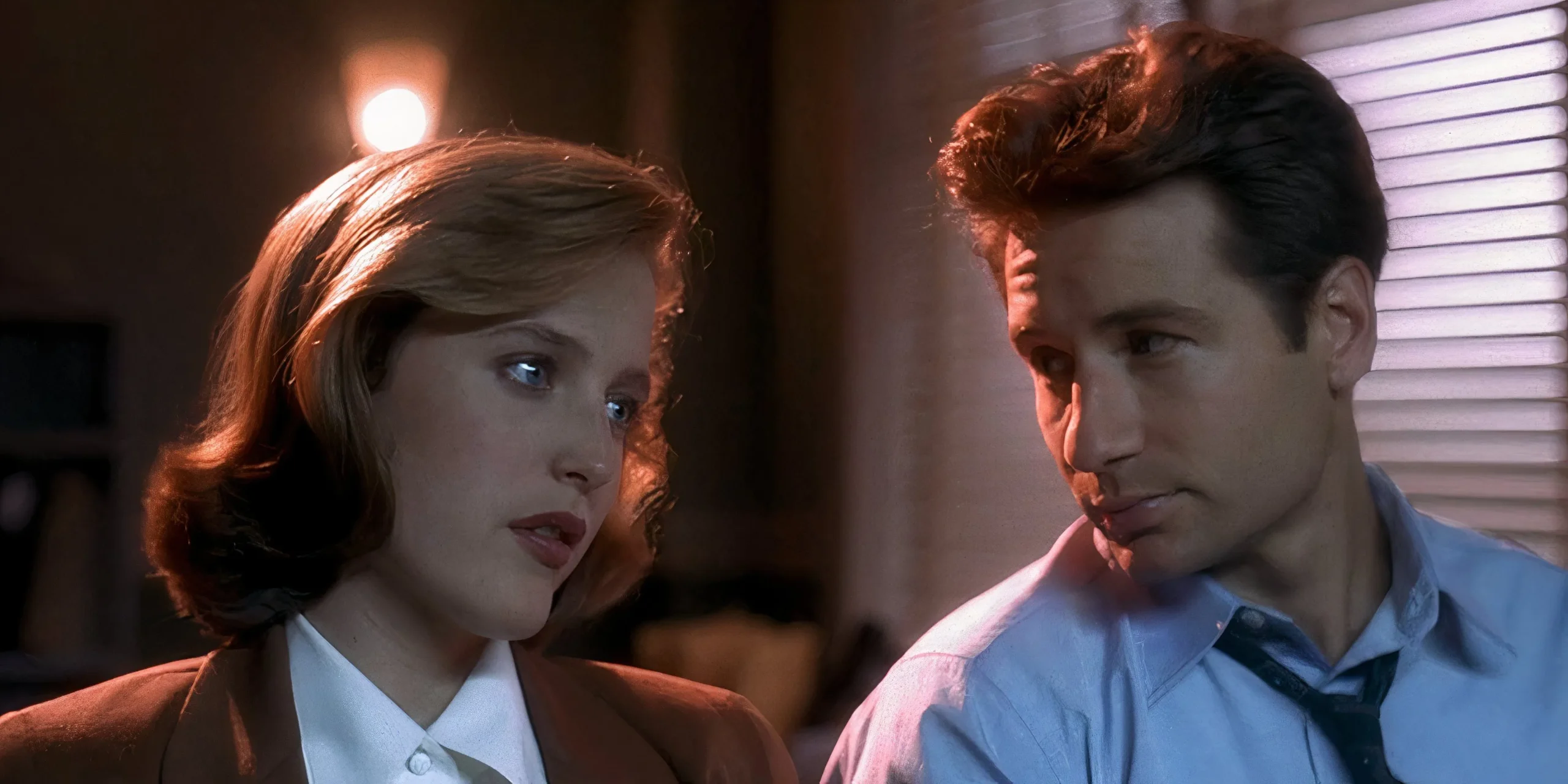Fox Mulder and Dana Scully in The X-Files