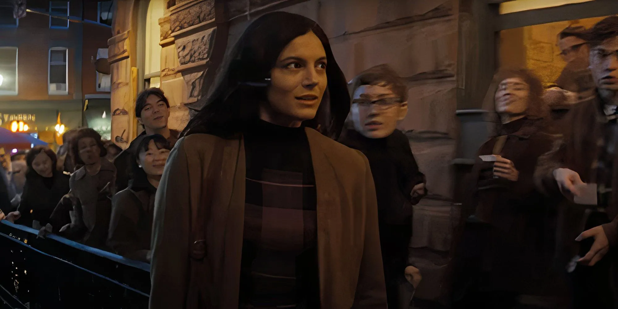 Actress Monica Barbaro as Joan Baez in A Complete Unknown Actress Monica Barbaro as Joan Baez in A Complete Unknown
