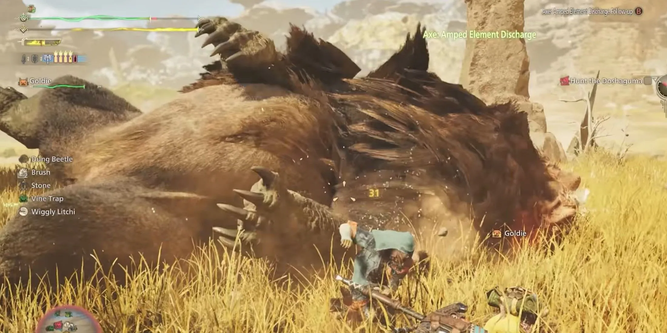 Charge Blade Doshaguma in Monster Hunter Wilds