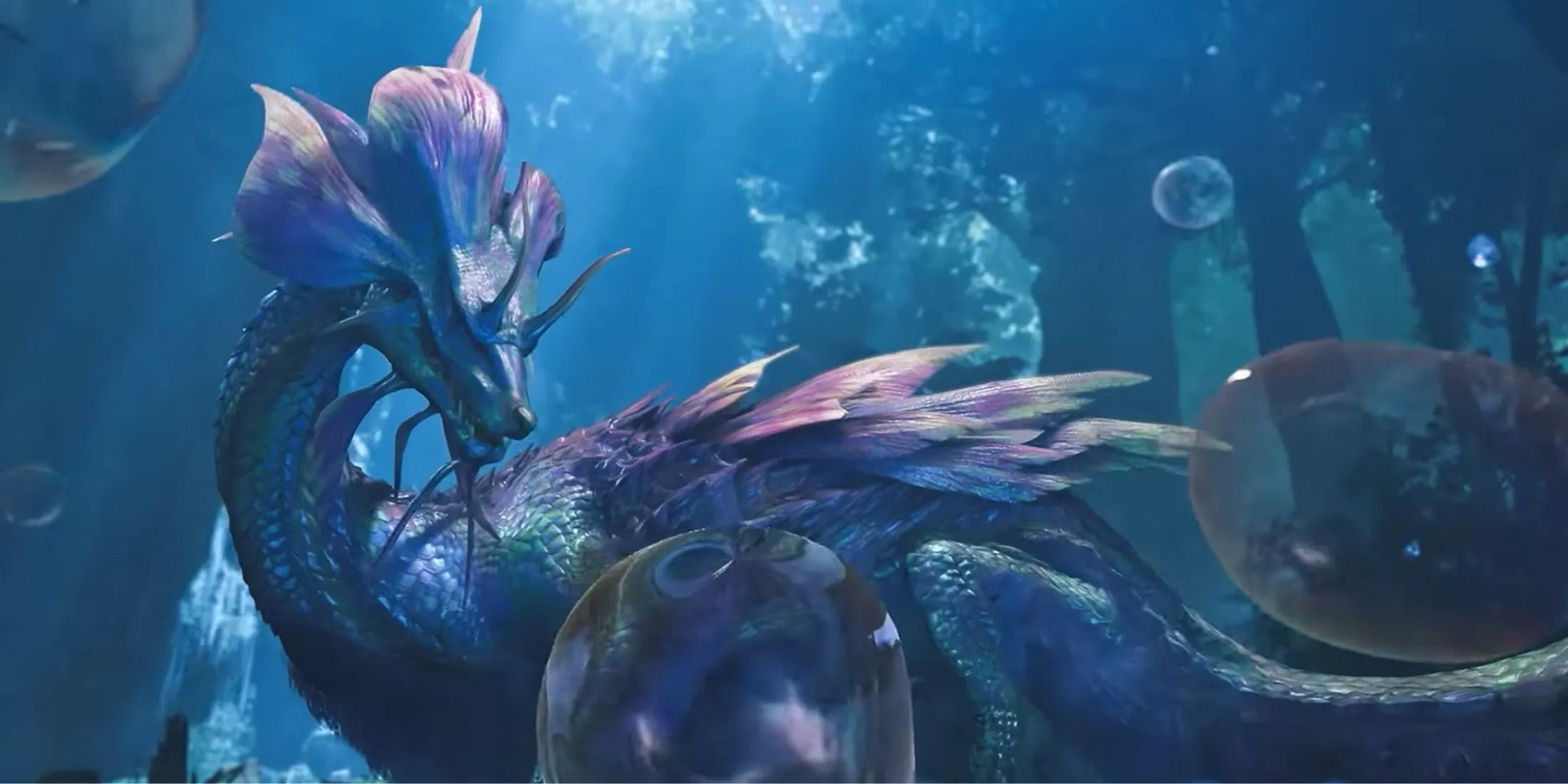 Mizutsune from Monster Hunter Wilds