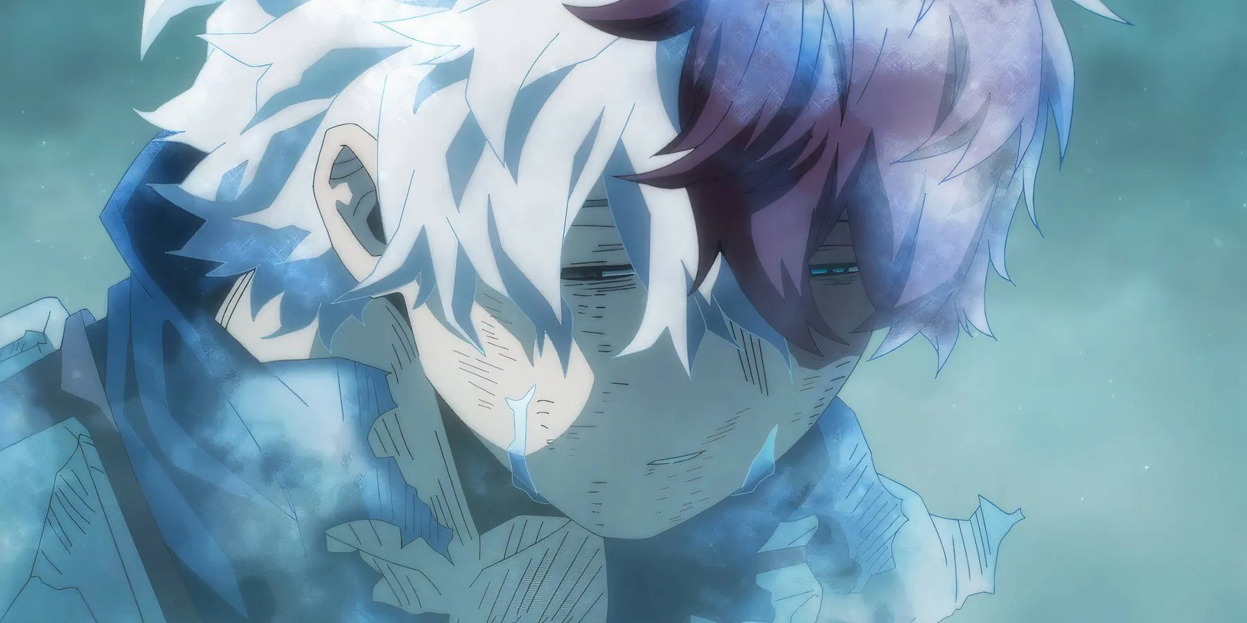 Shoto Todoroki Tired after Battle