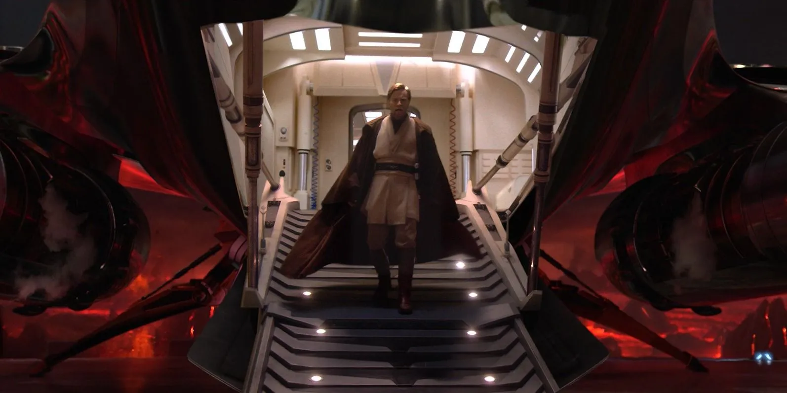 Obi-Wan on Mustafar Obi-Wan on Mustafar