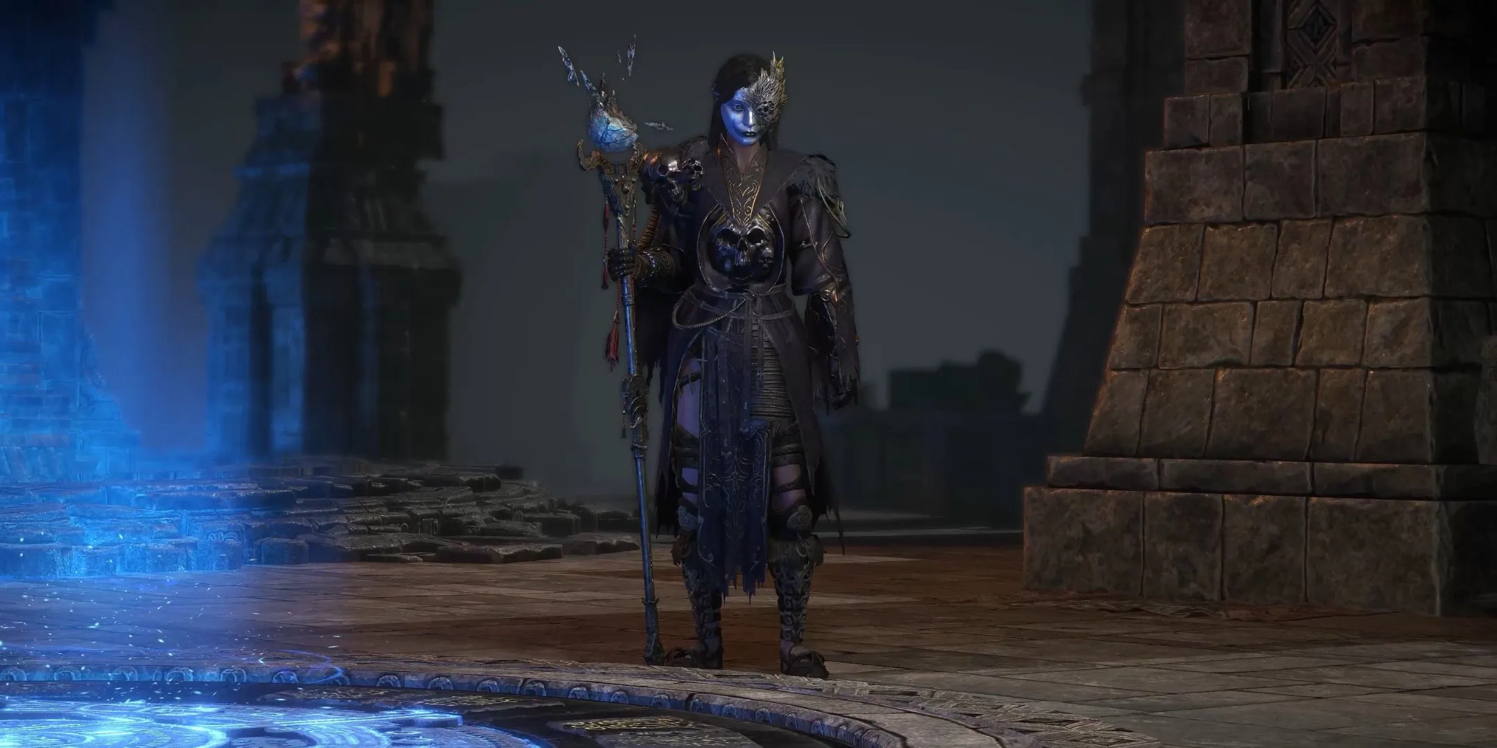 Character showcasing unique equipment