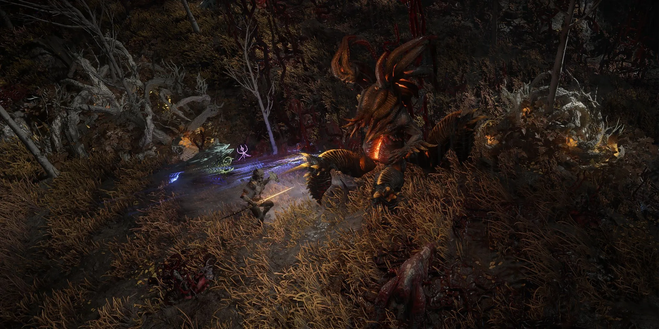 Huntress in battle