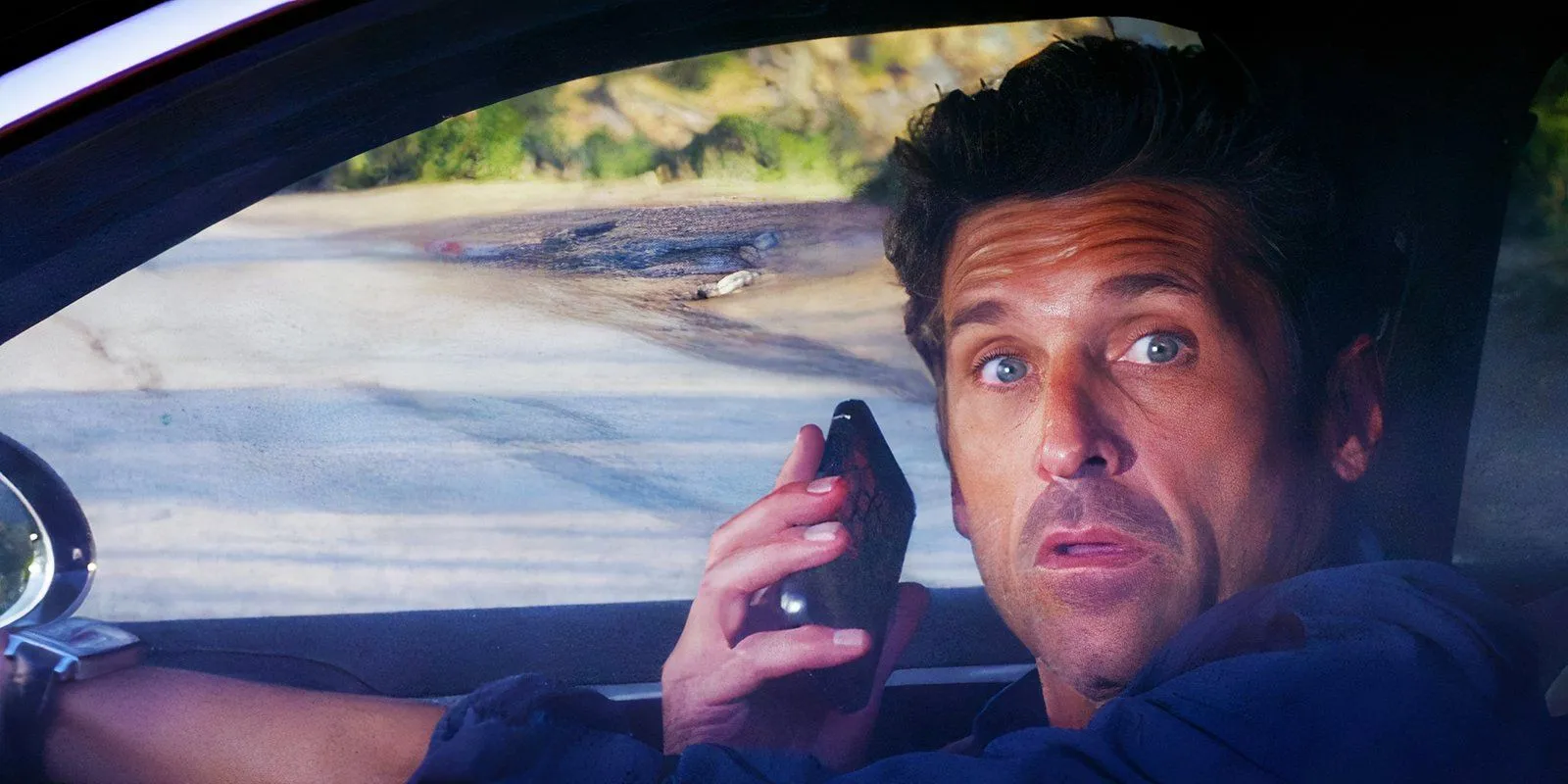 Patrick Dempsey as Derek Shepherd in Grey's Anatomy season 11, episode 21