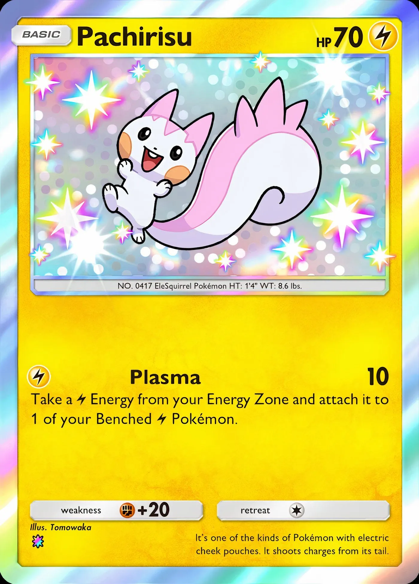 Shiny Pachirisu Card Shiny Pachirisu Card